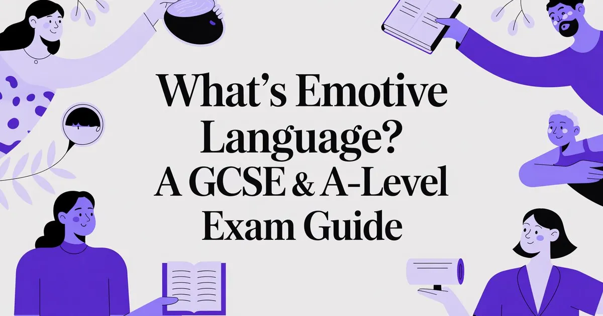 Illustration for What's Emotive Language? A GCSE & A-Level Exam Guide