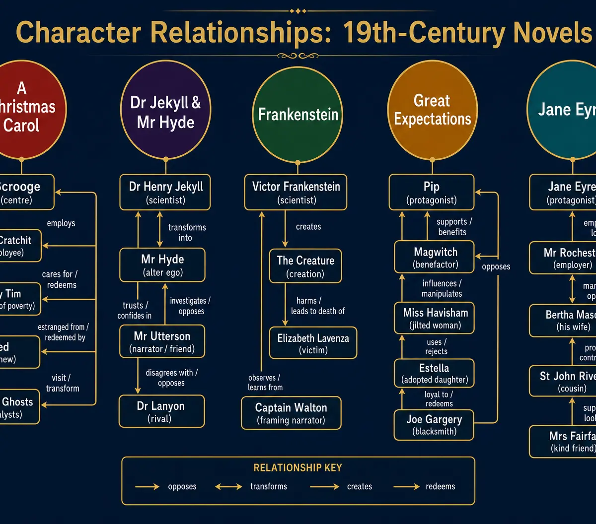 Character Relationships in 19th-Century Novels