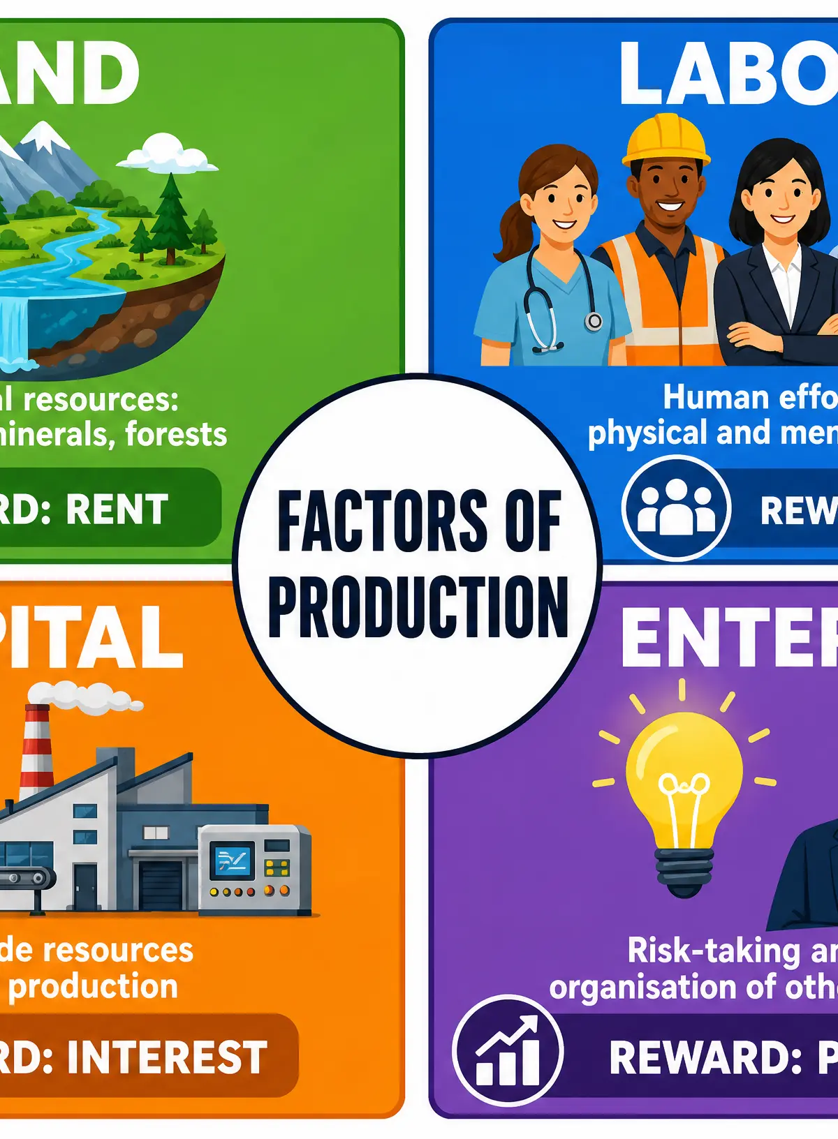 The Four Factors of Production