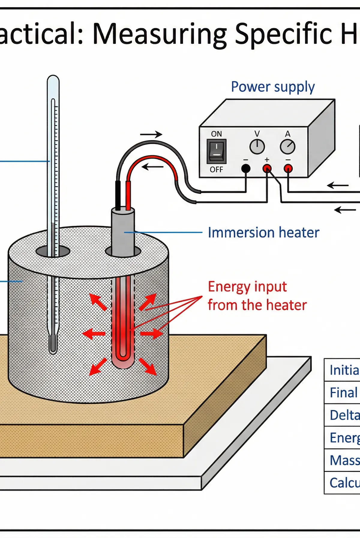 Required Practical: Measuring Specific Heat Capacity