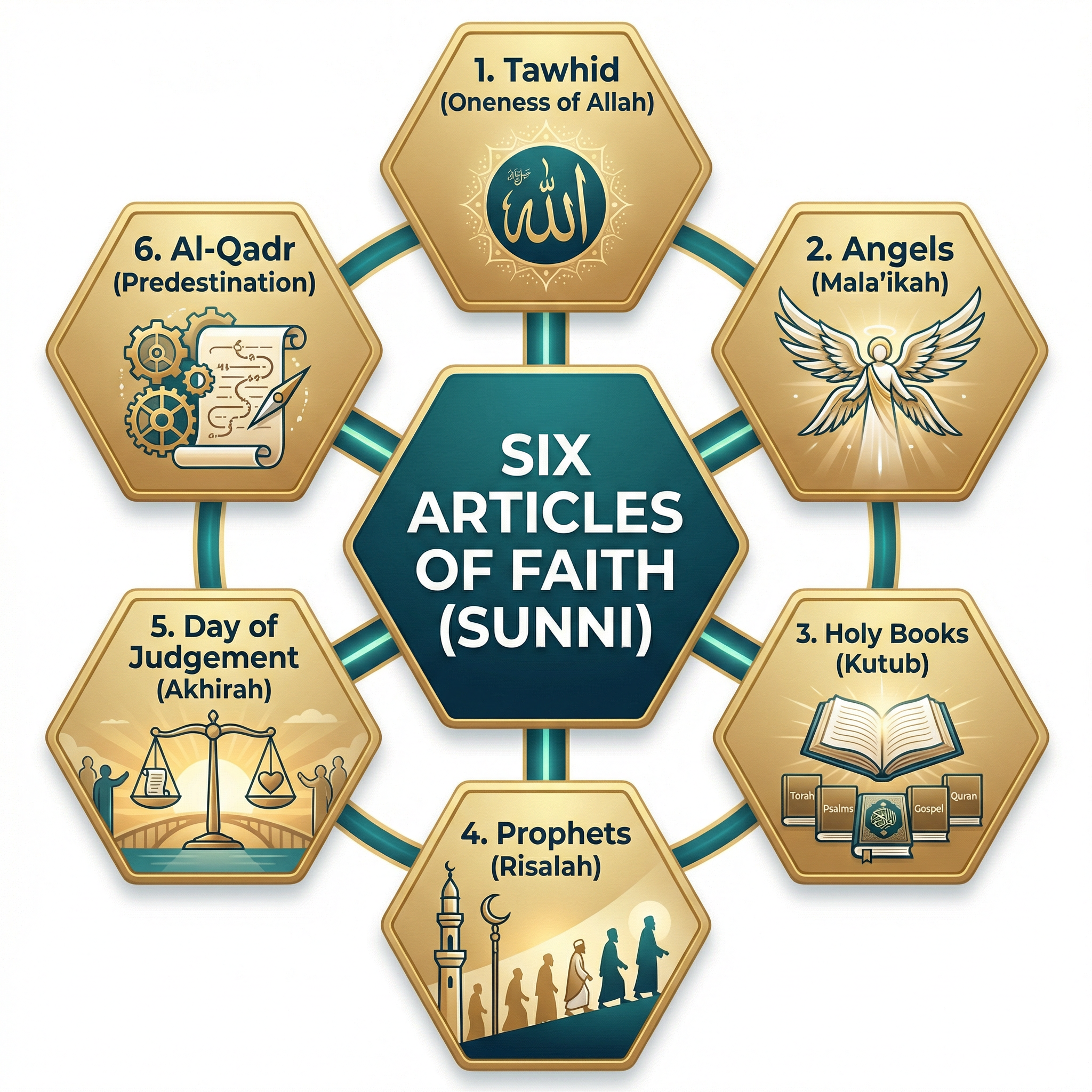 The Six Articles of Faith (Sunni)