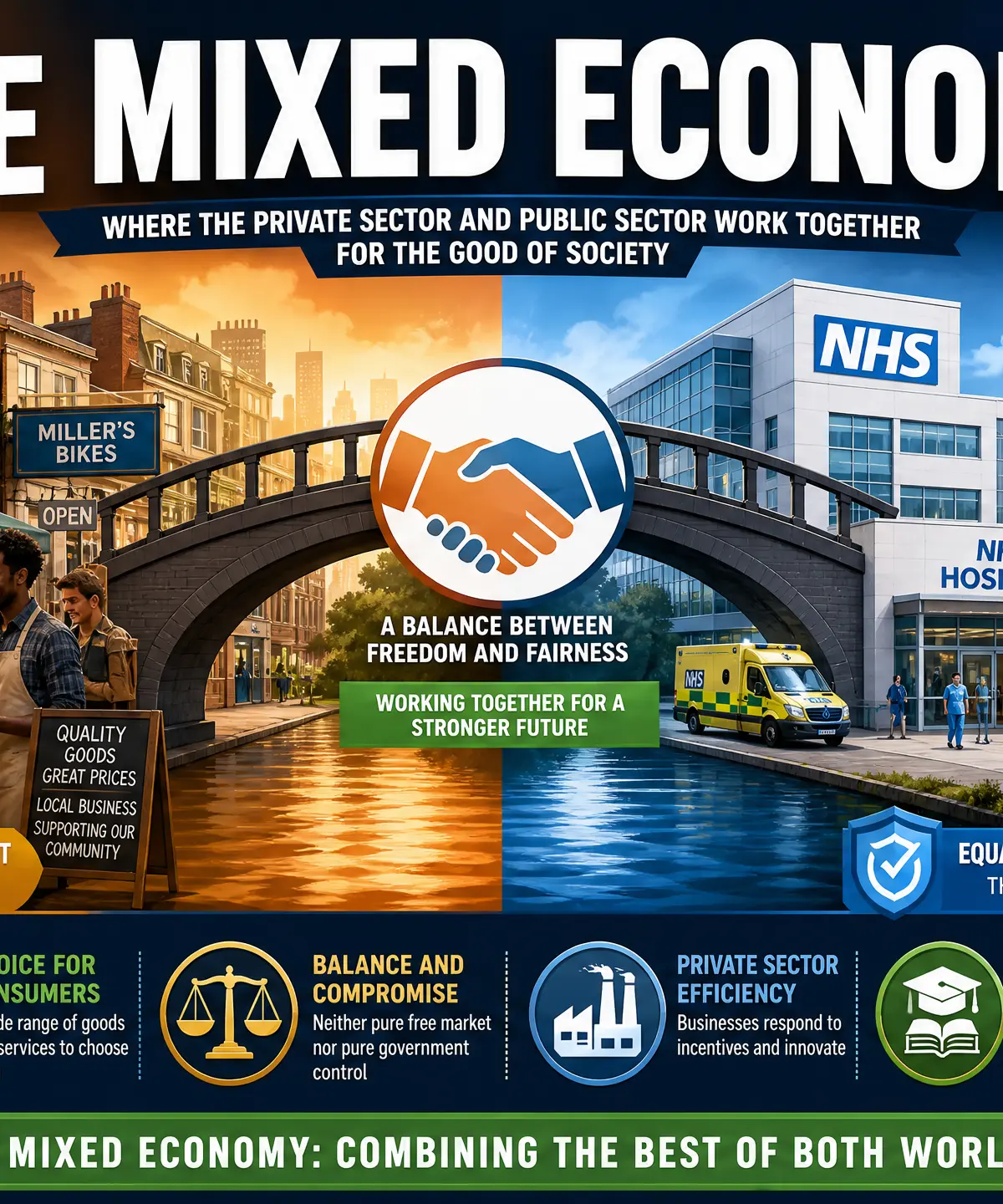 The Mixed Economy: Combining the best of both worlds