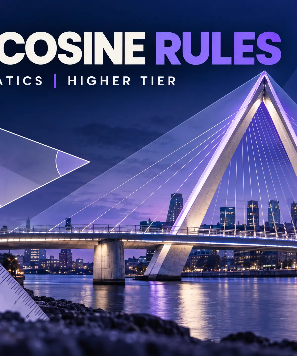 Sine and cosine rules: GCSE Mathematics, Higher tier.