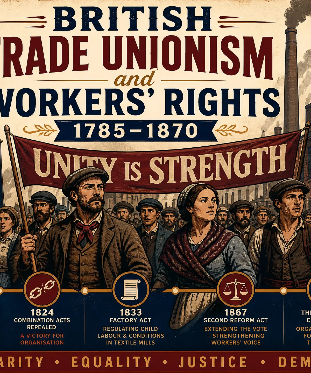 British Trade Unionism and Workers' Rights 1785-1870