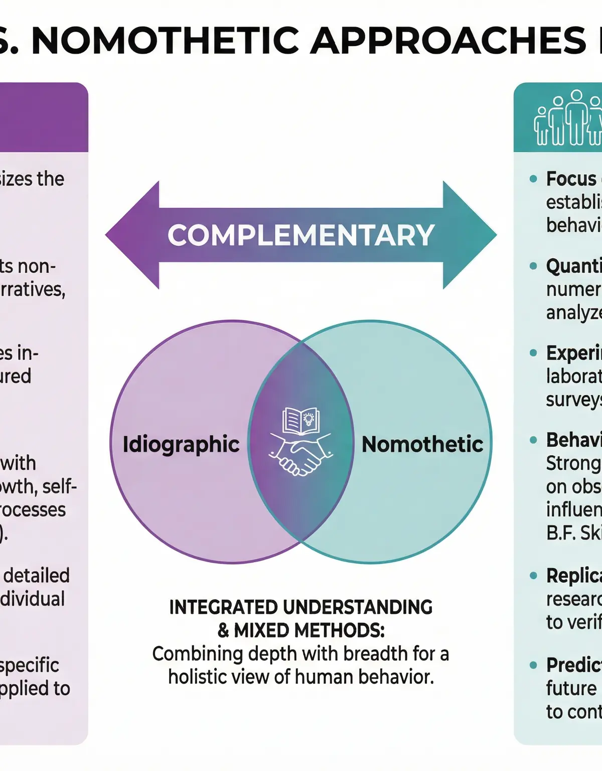 Idiographic and Nomothetic Approaches โ Psychology โ A-Level