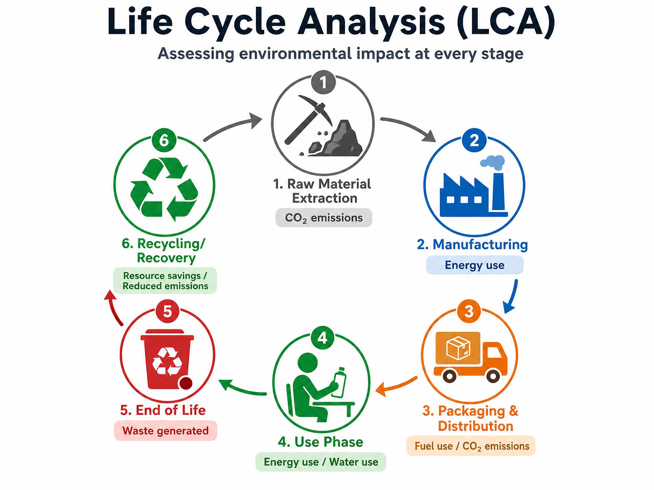 The Six Stages of Life Cycle Analysis
