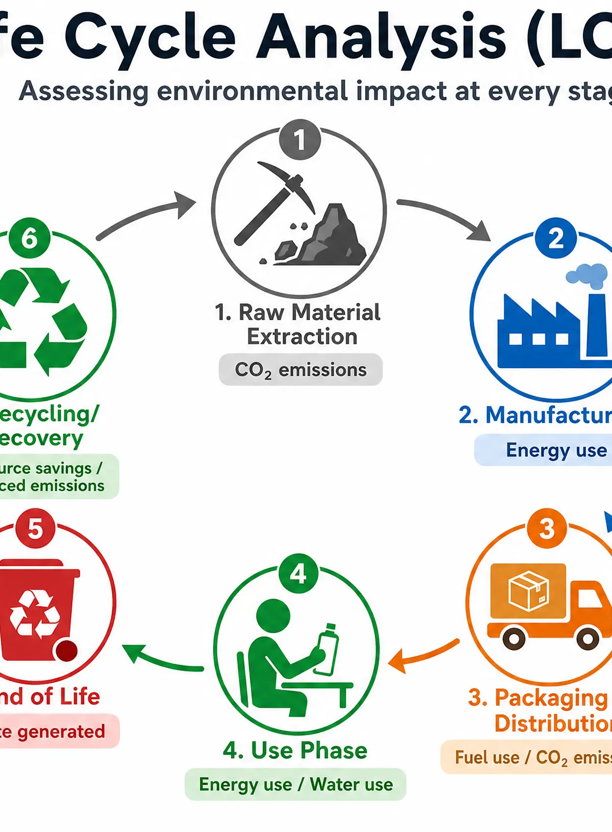 The Six Stages of Life Cycle Analysis