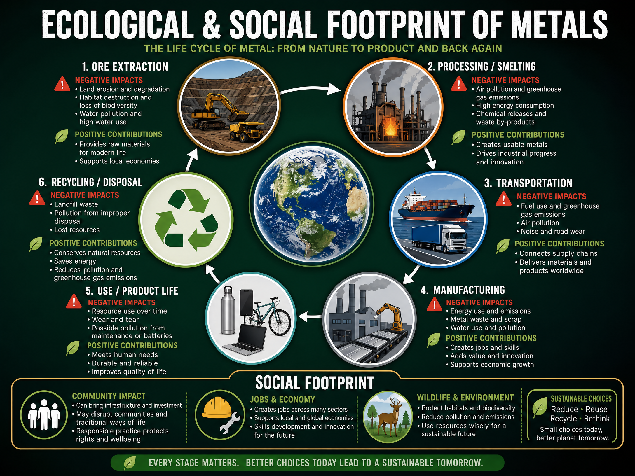 Ecological and Social Footprint of Metals