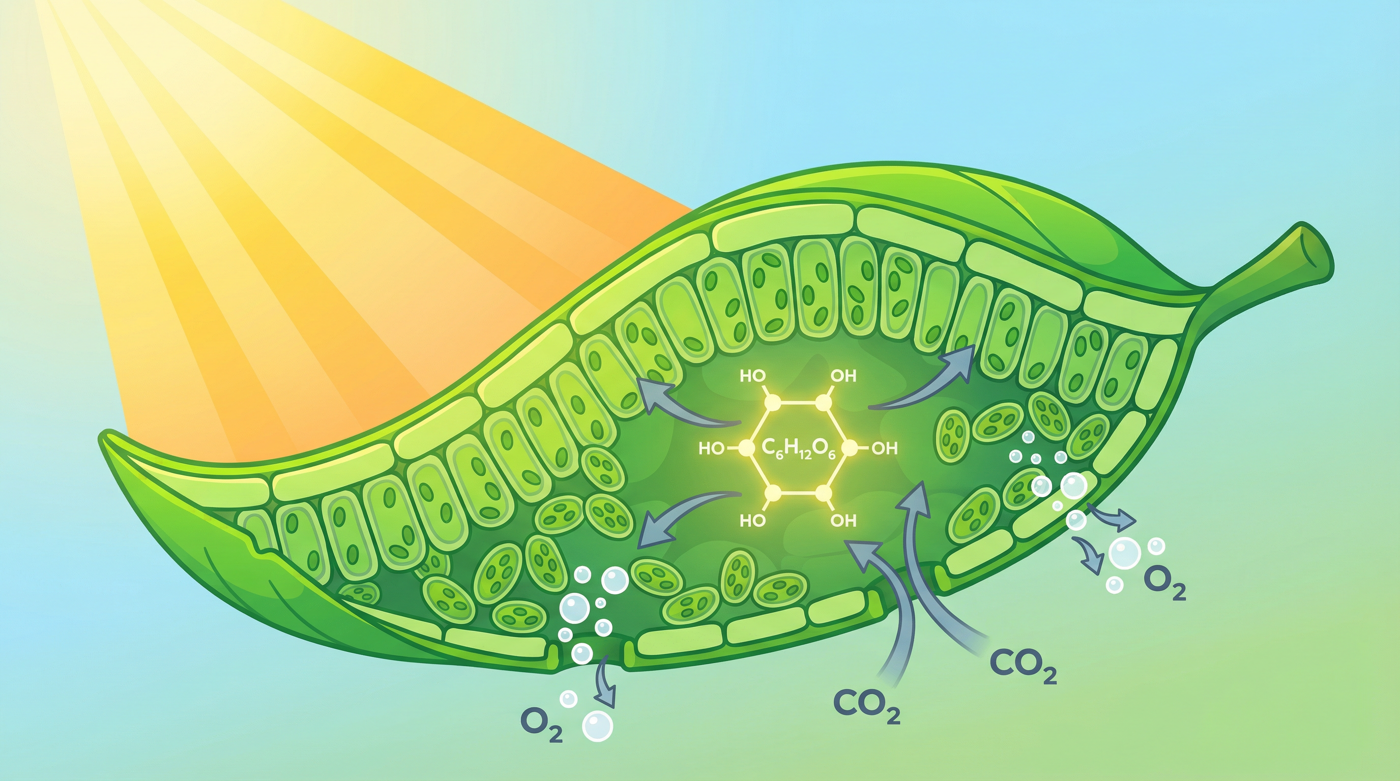 Photosynthesis — WJEC GCSE study guide illustration
