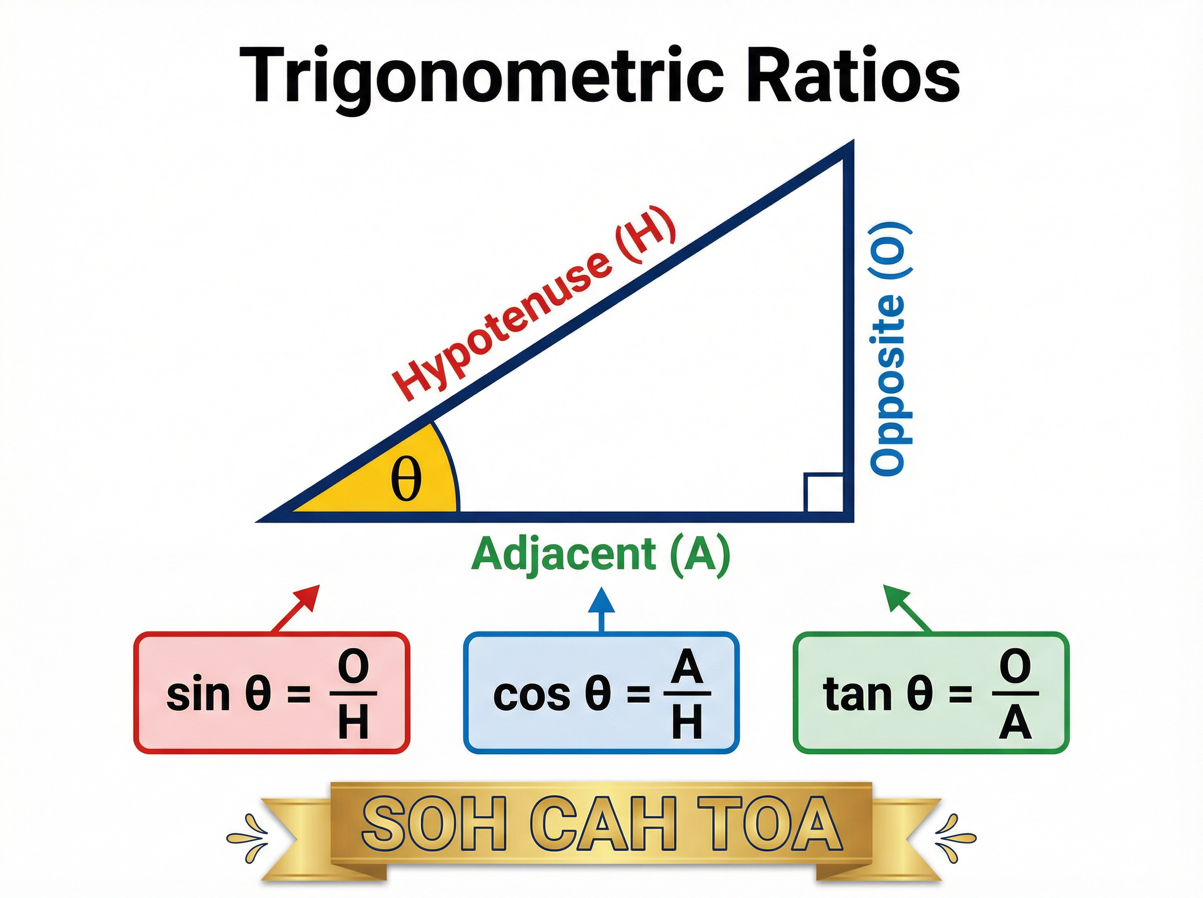 Trigonometric Ratios (SOH CAH TOA)