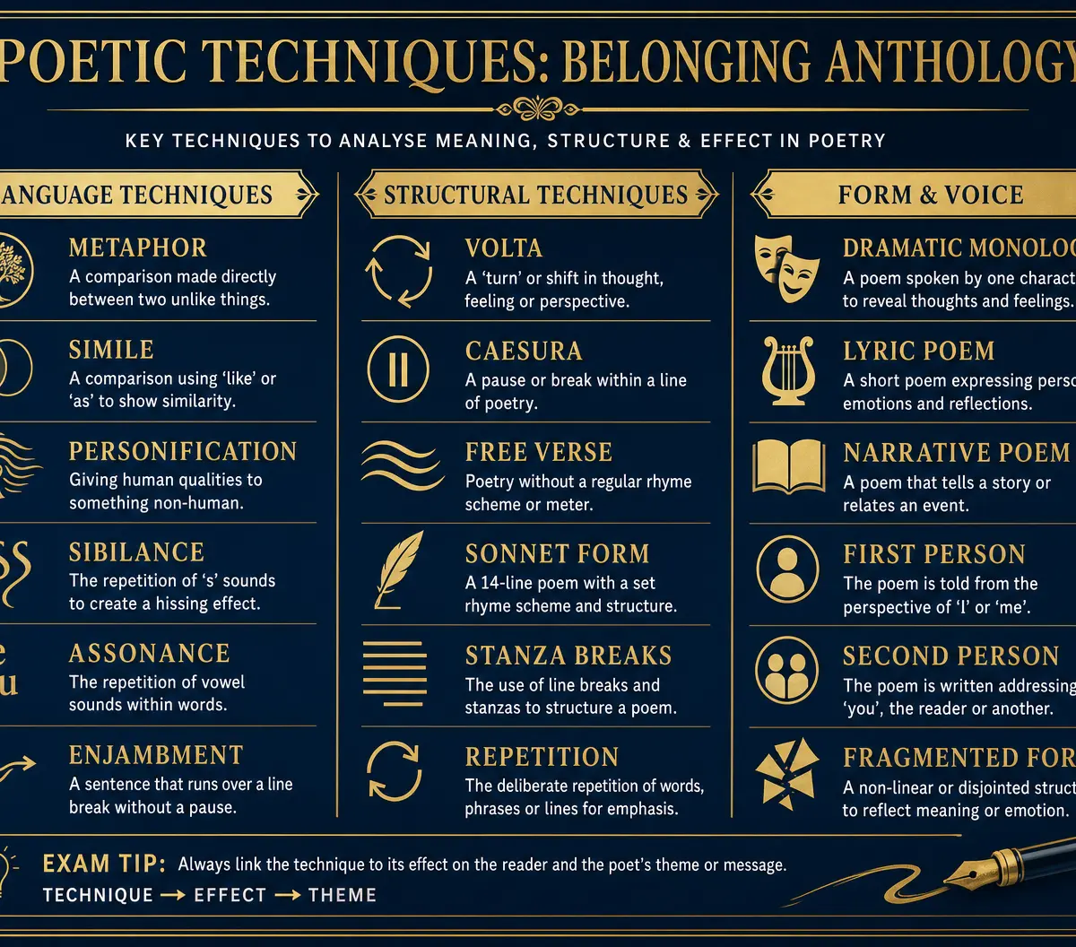 Poetic Techniques Reference Guide