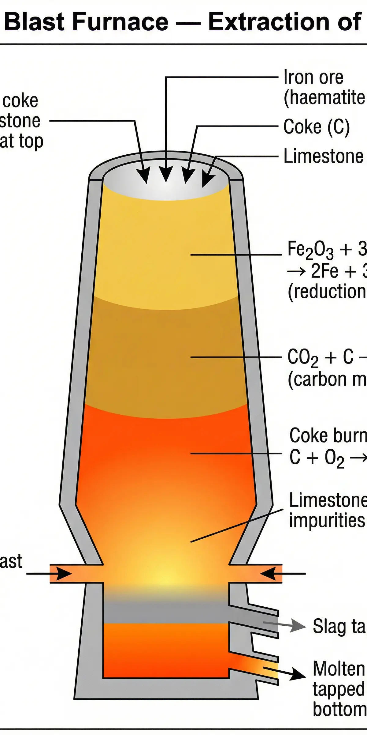 The Blast Furnace for Iron Extraction