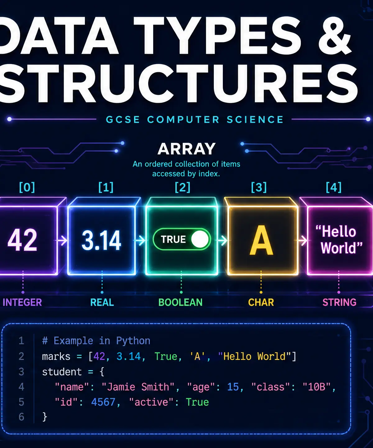 Data Types and Structures - GCSE Computer Science