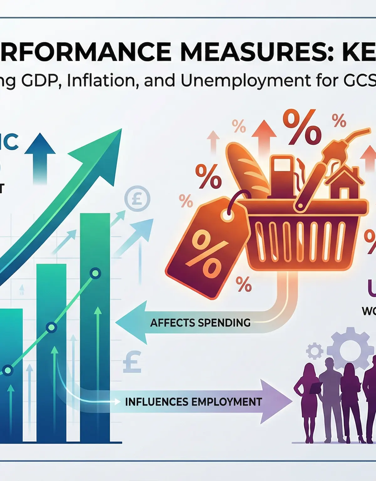 Economic Performance Measures: Understanding GDP, Inflation, and Unemployment for GCSE Economics