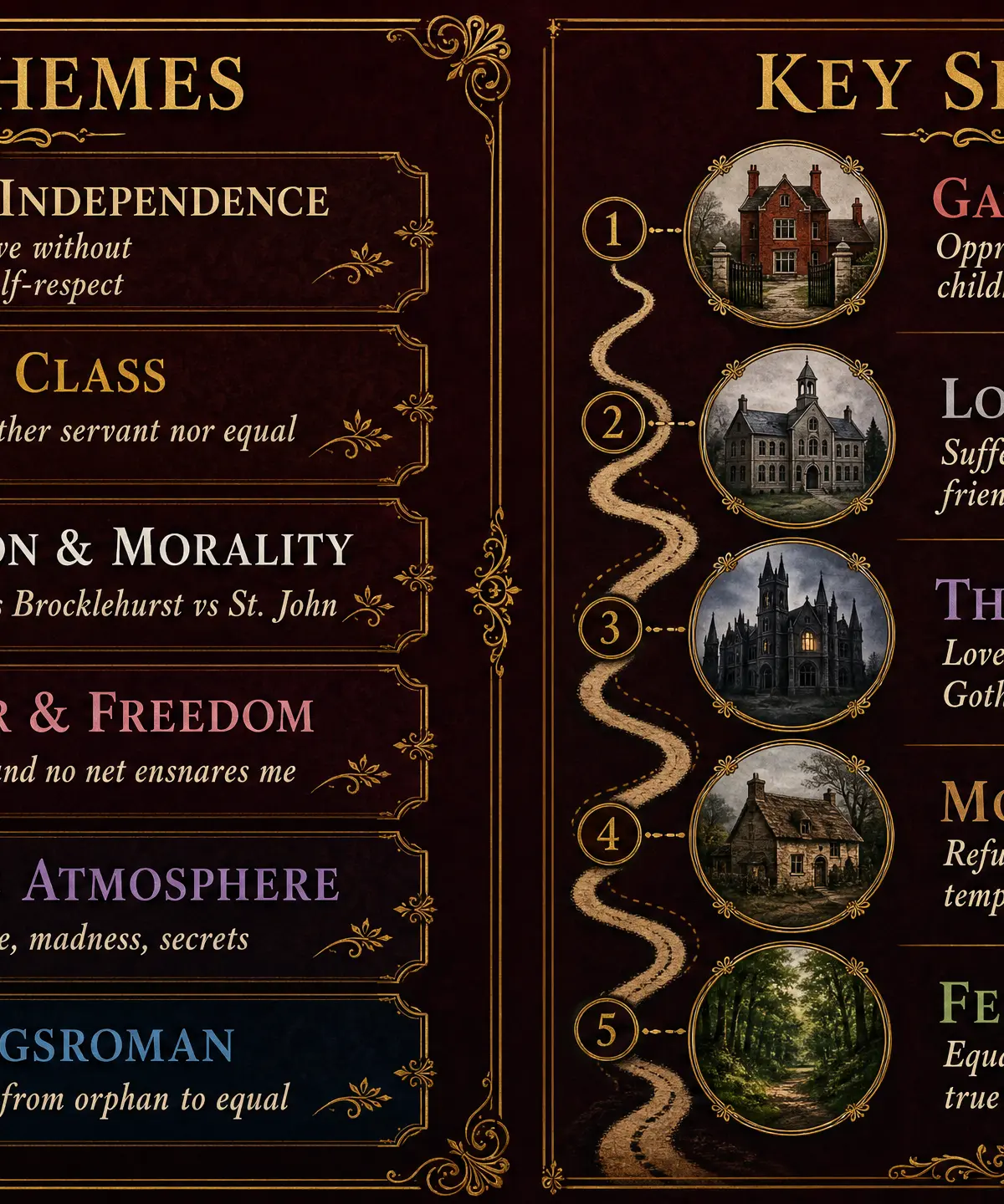 Key Themes and Settings in Jane Eyre