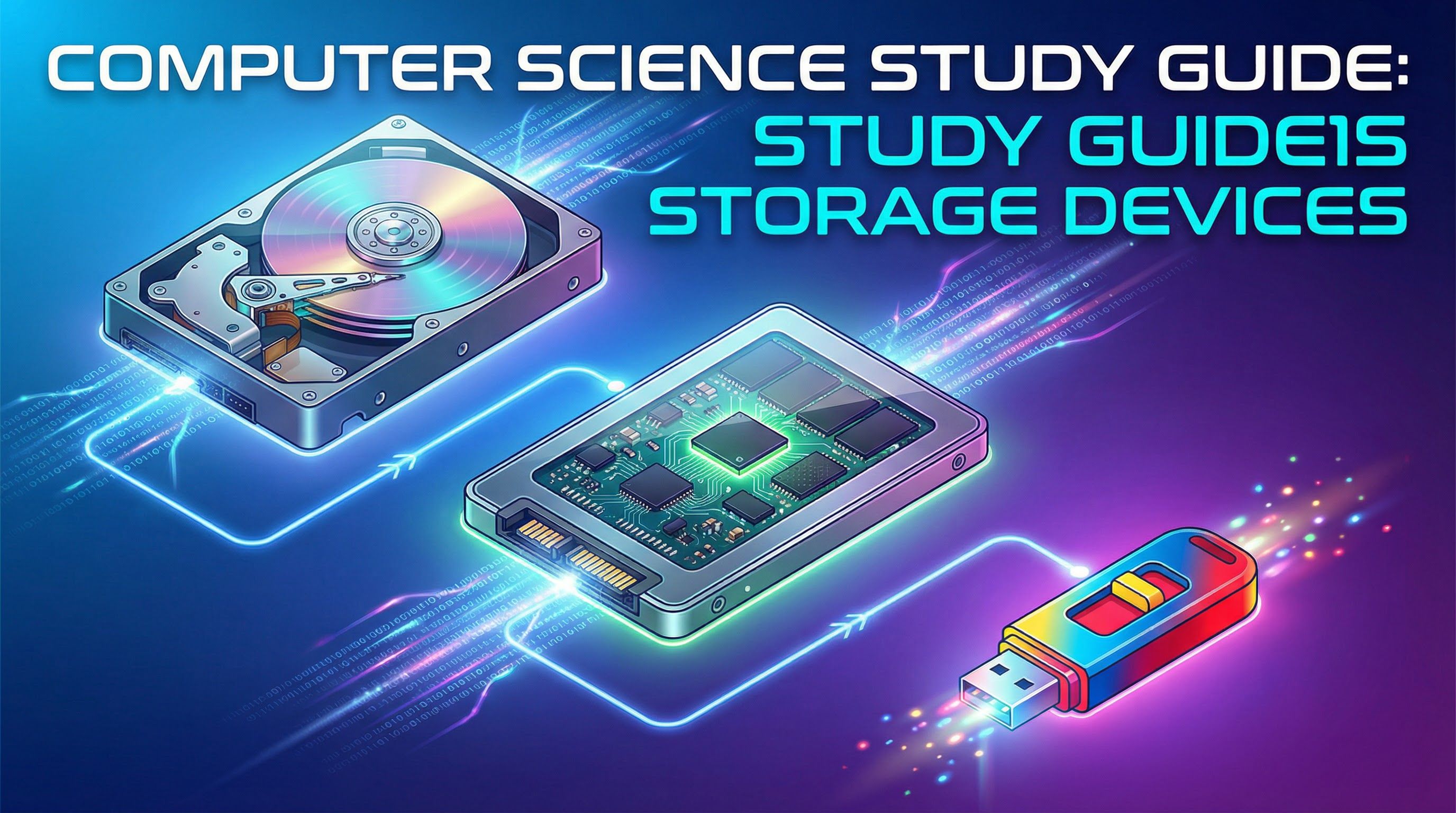 Storage Devices (Hard Drives, SSDs, USBs) – Computer Science – GCSE