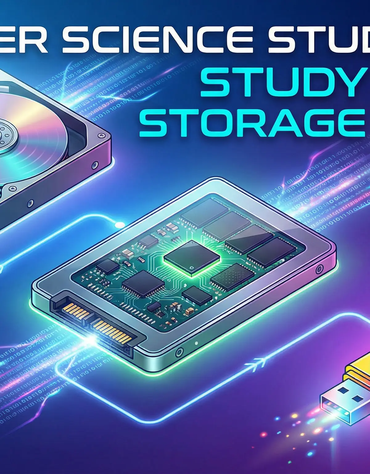 Storage Devices (Hard Drives, SSDs, USBs) – Computer Science – GCSE