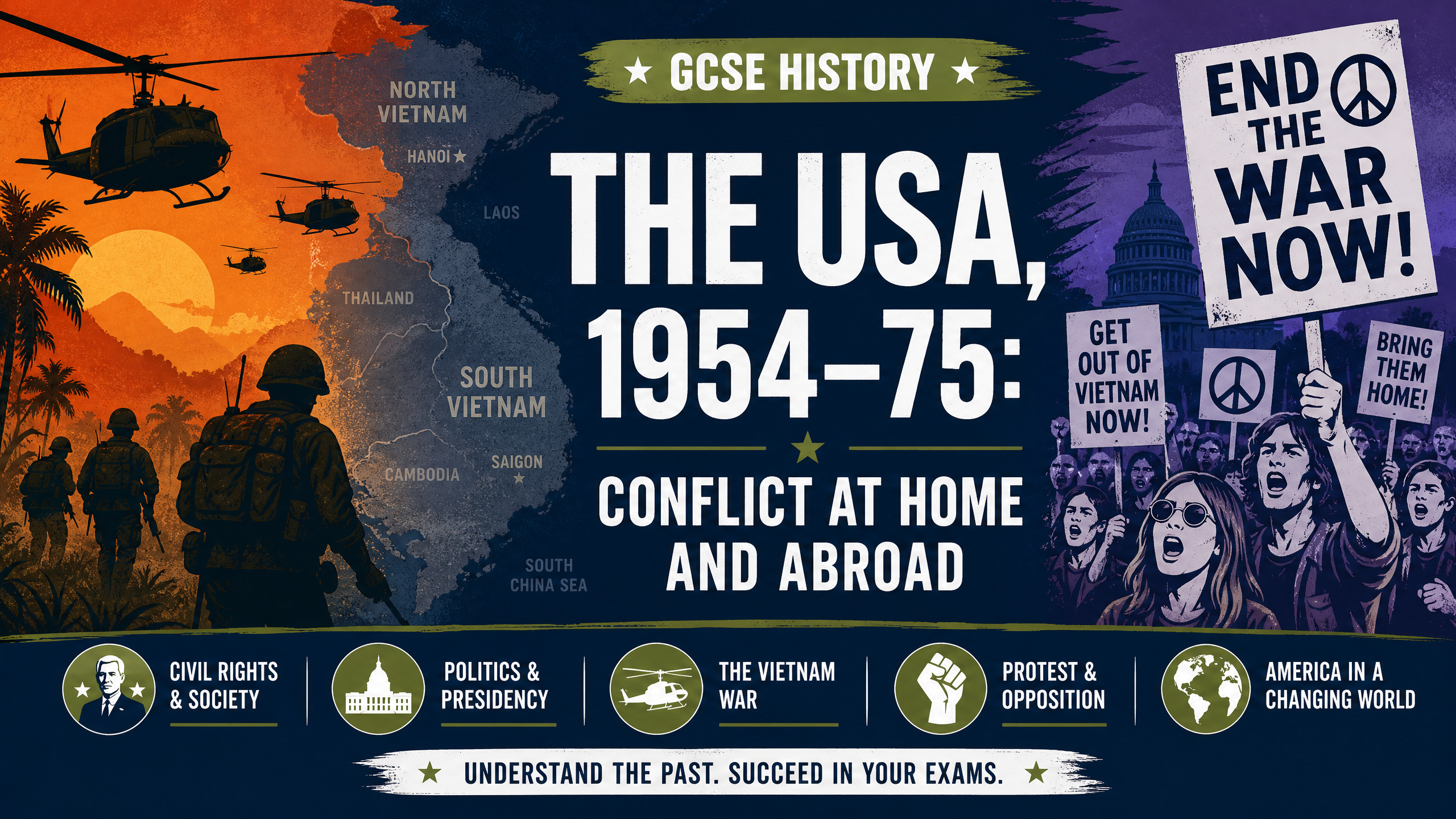 The USA, 1954–75: Conflict at Home and Abroad