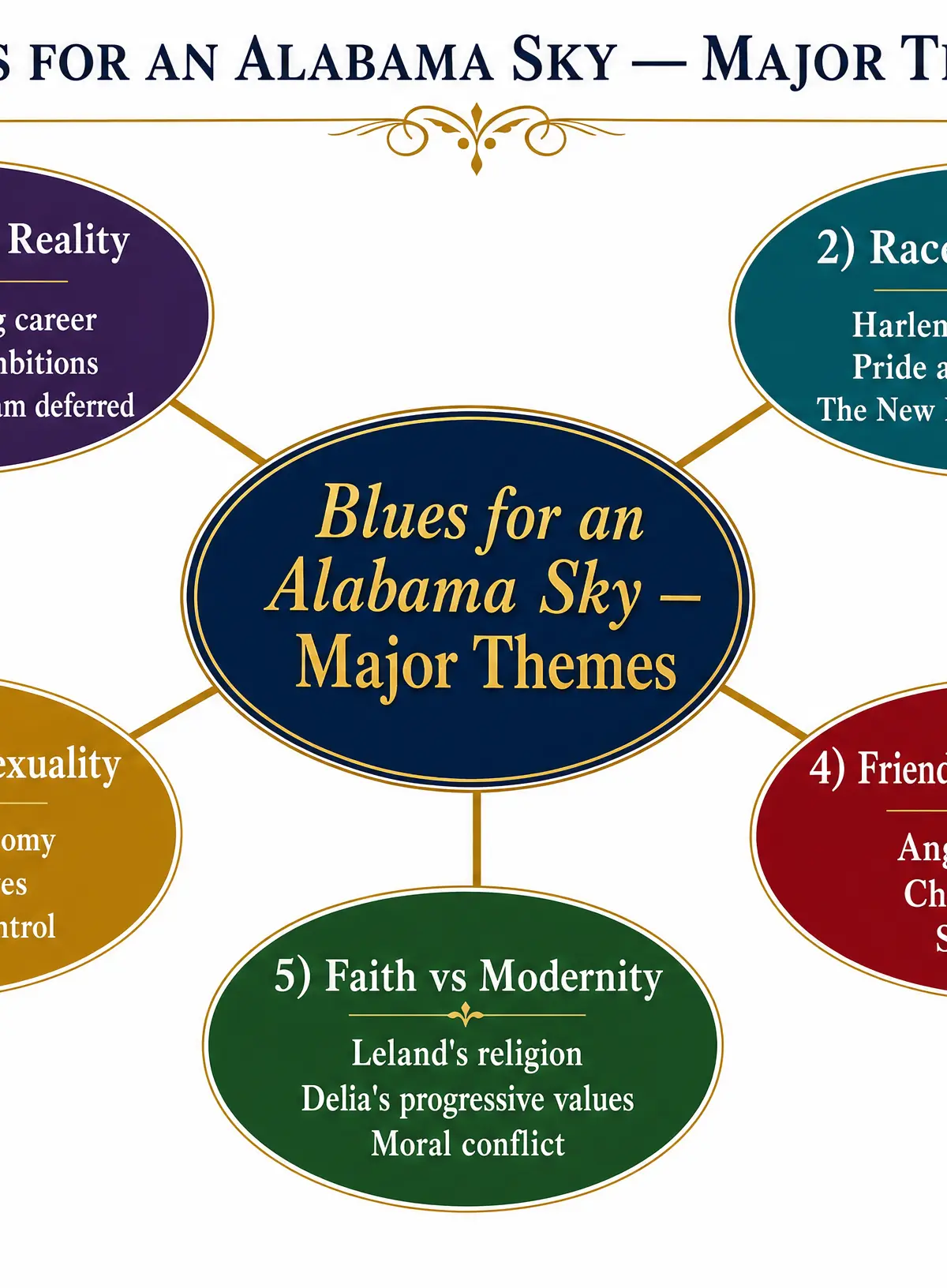 Major Themes in Blues for an Alabama Sky