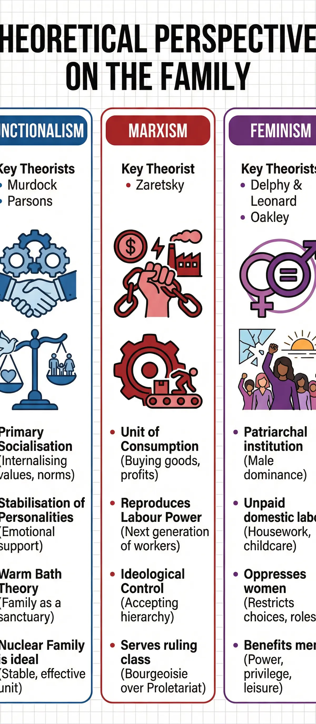 Comparison of Theoretical Perspectives on the Family
