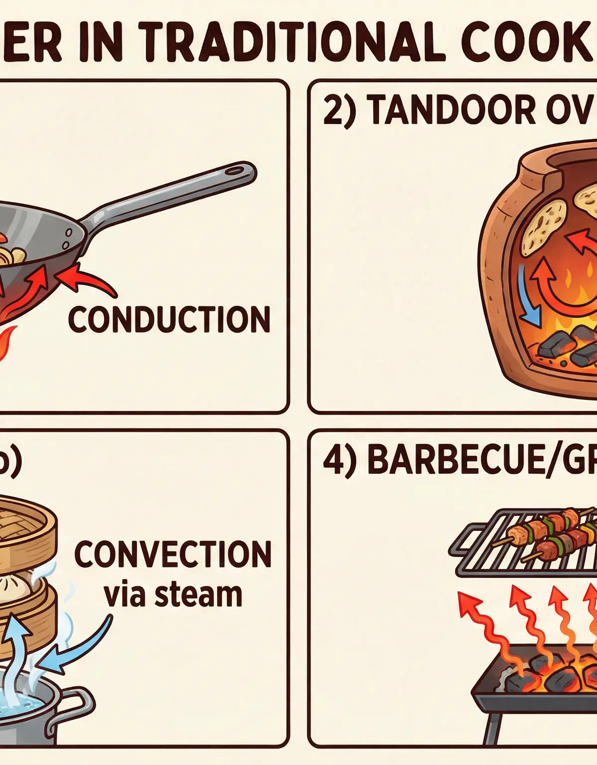 Heat Transfer in Traditional Cooking
