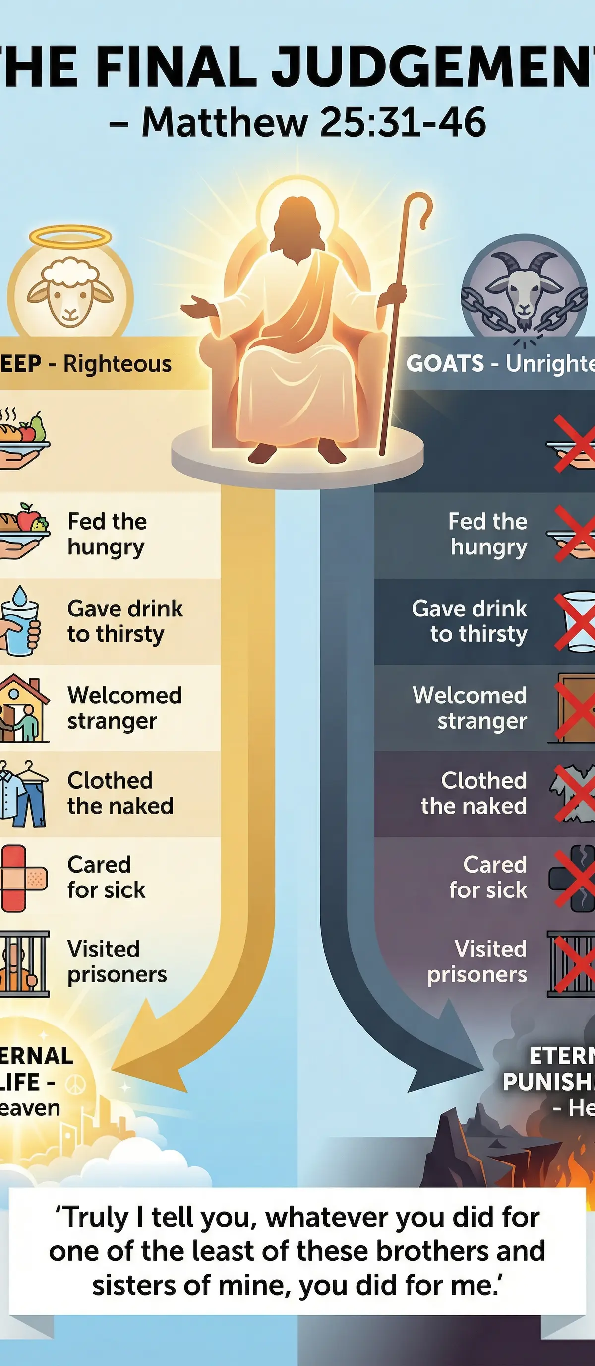 The Final Judgement: Criteria Based on Matthew 25:31-46