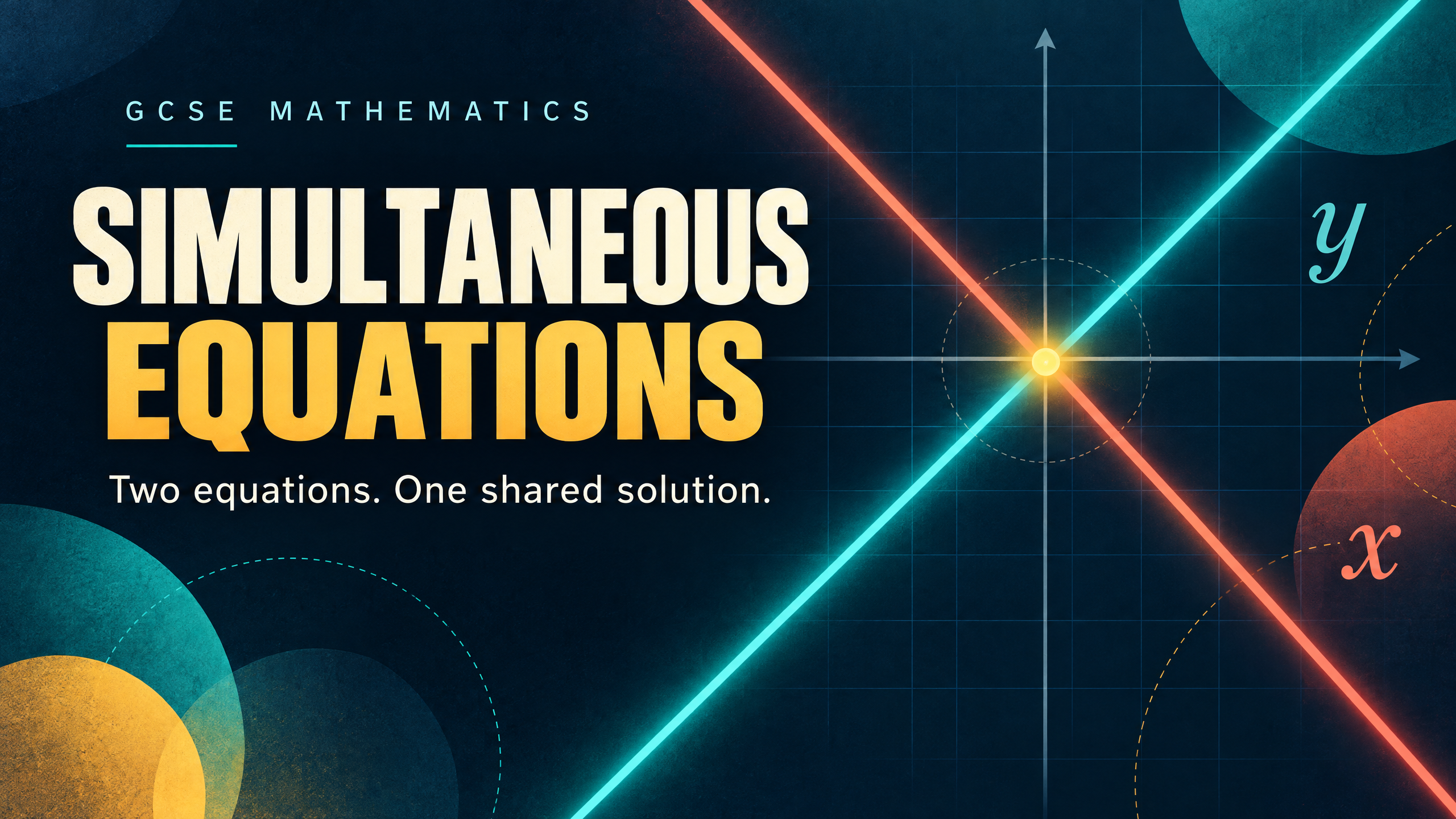 Two equations, one shared solution.