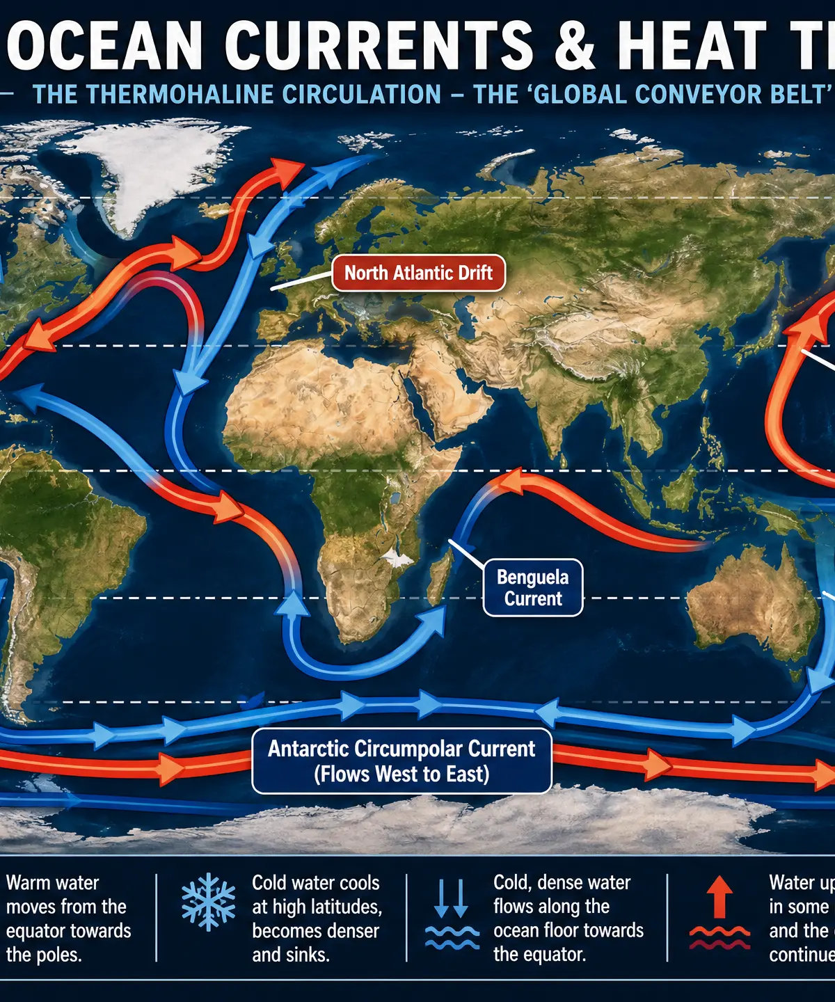Global Ocean Currents & Heat Transfer