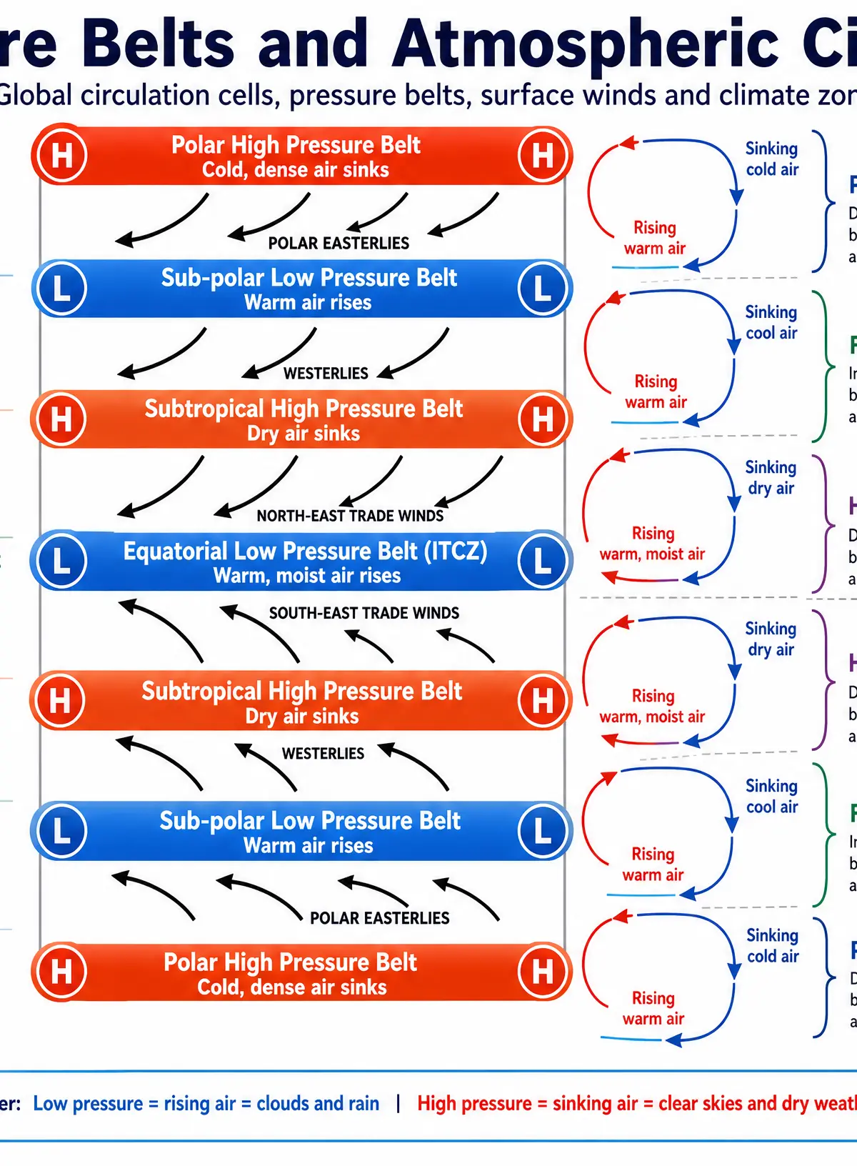 Pressure Belts and Atmospheric Circulation
