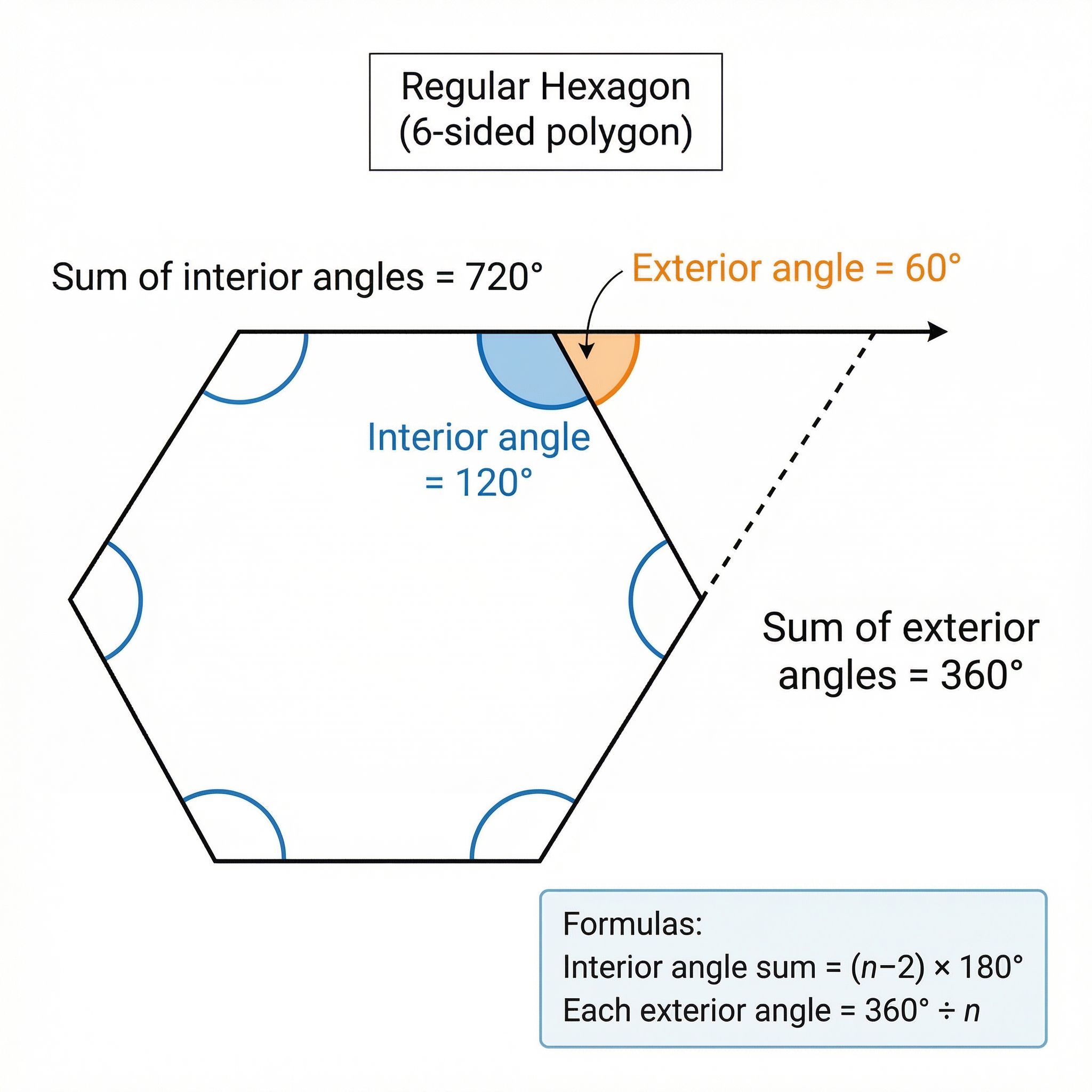 Interior and Exterior Angles of a Polygon