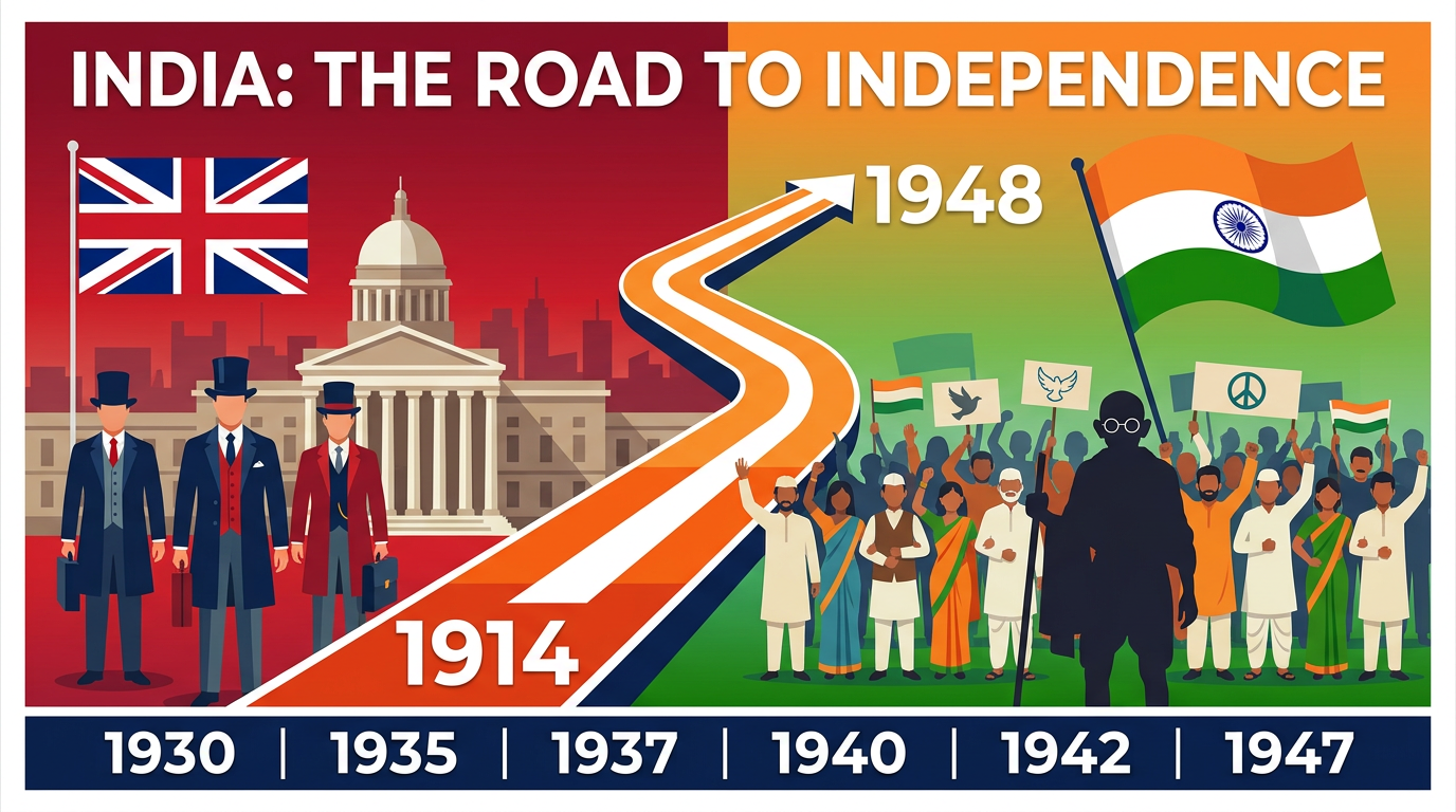 Header image for India: The Road to Independence