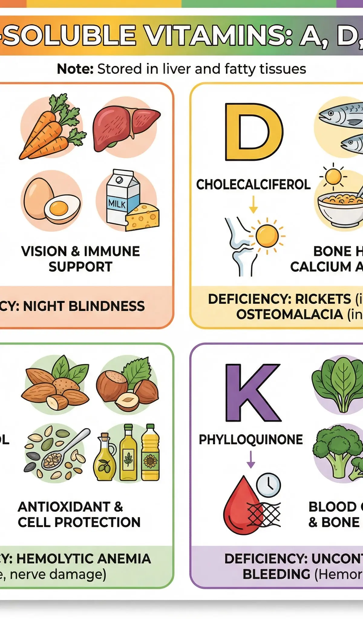 Fat-Soluble Vitamins Infographic