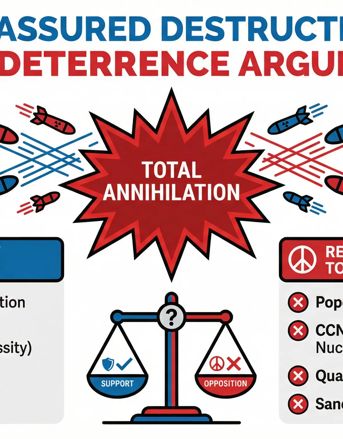 The logic and religious debate around Mutually Assured Destruction.