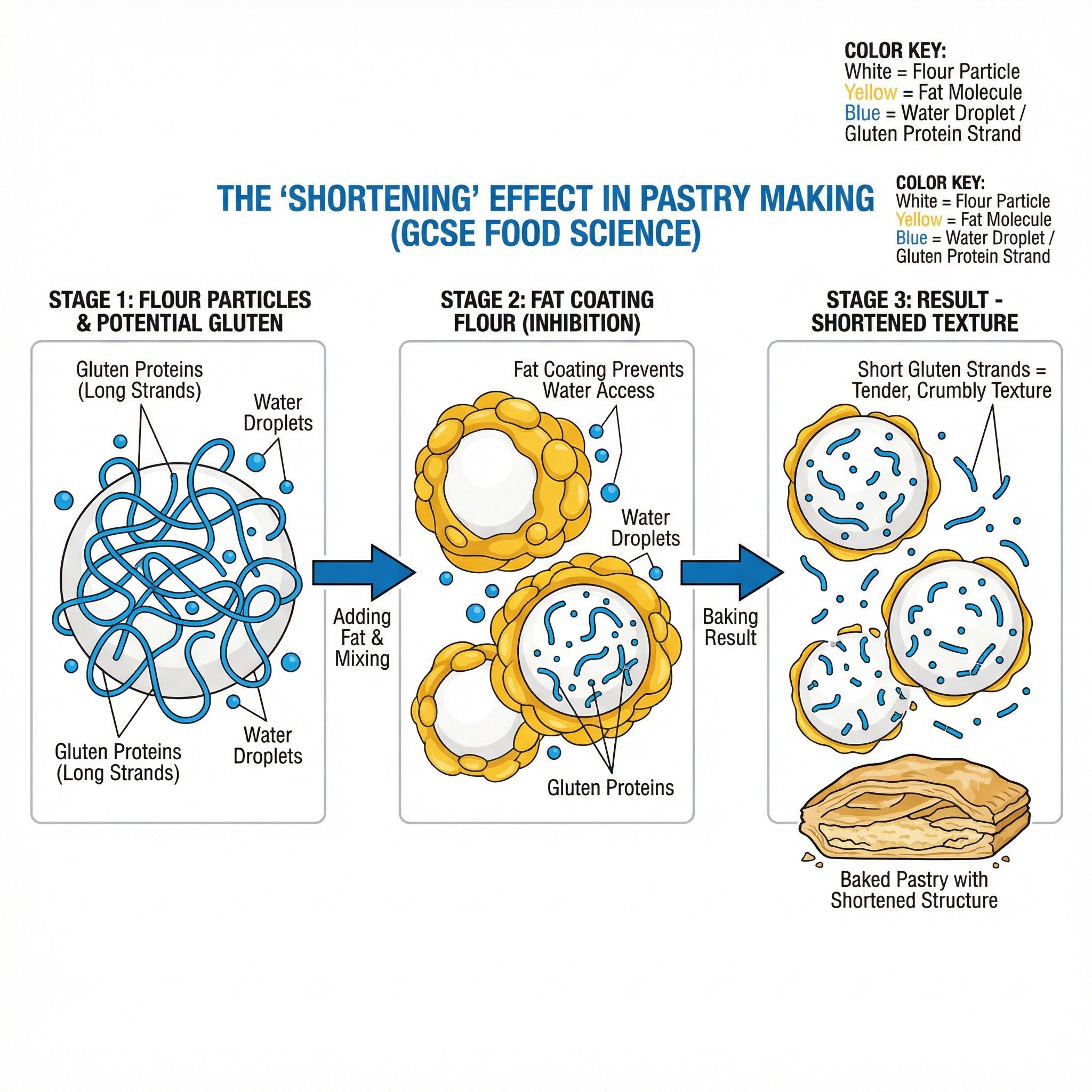 The Shortening Effect: How Fat Inhibits Gluten Development
