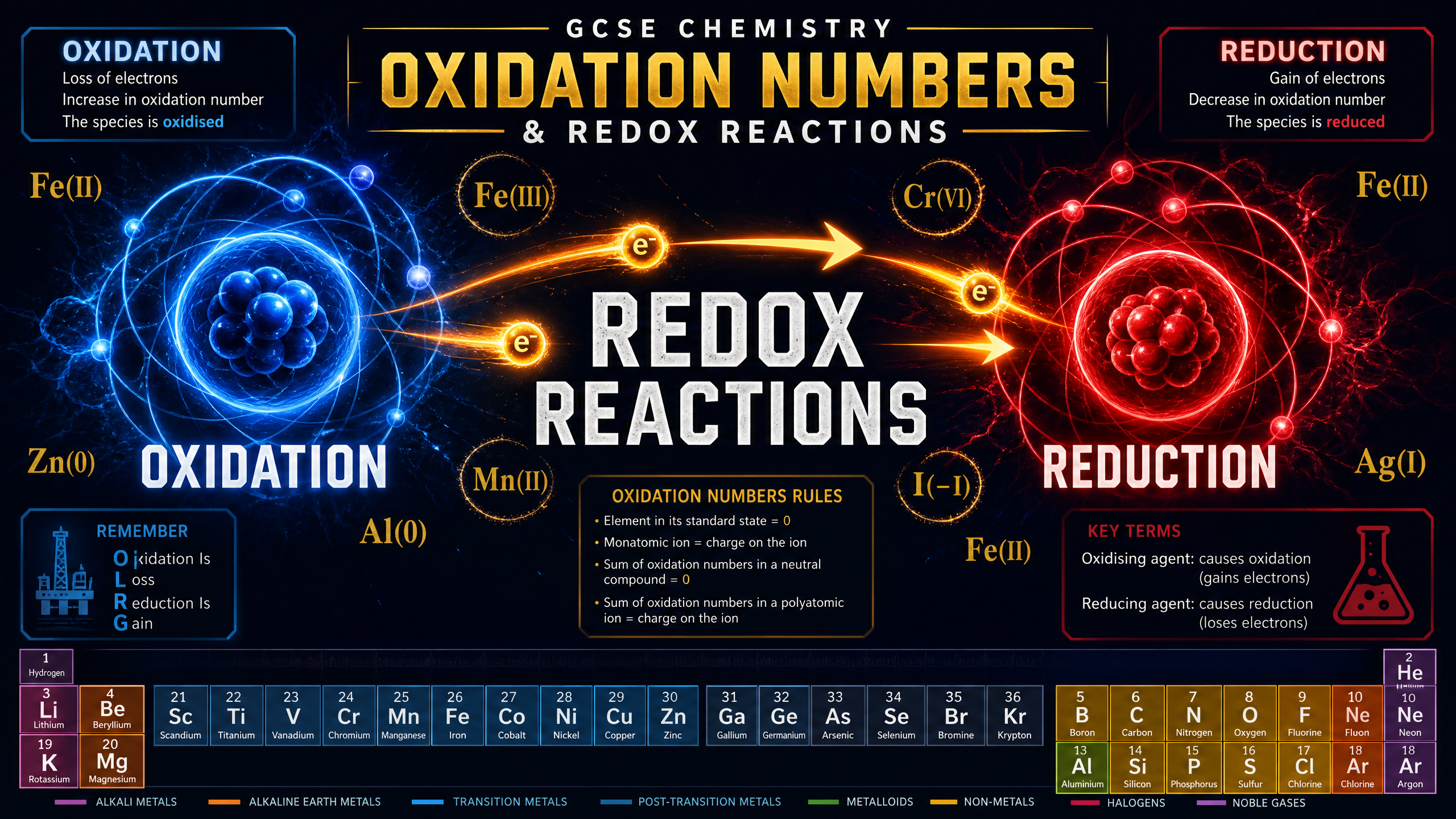 Header image for Oxidation Numbers & Redox Reactions