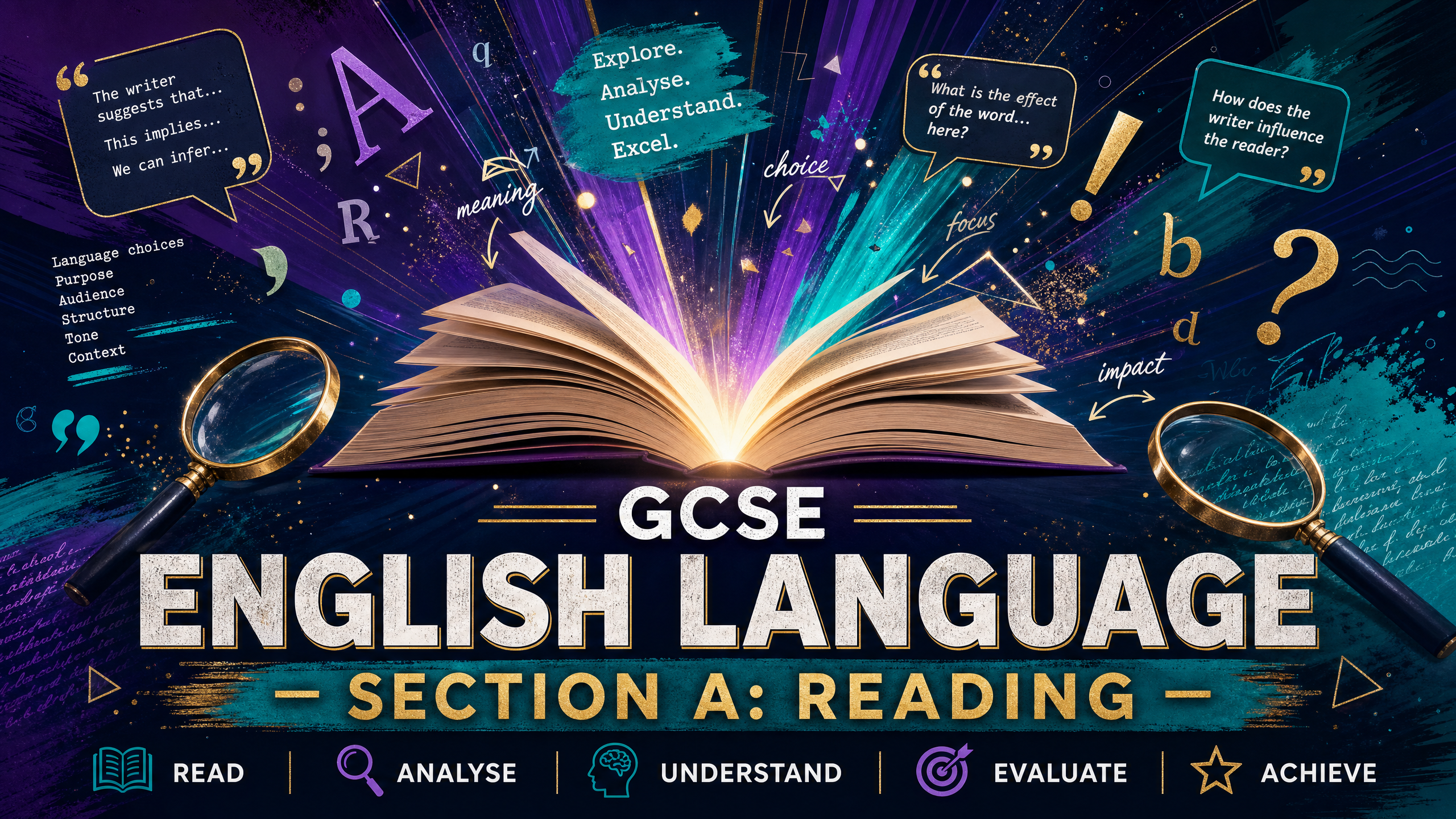 Header image for Section A (20%) – Reading