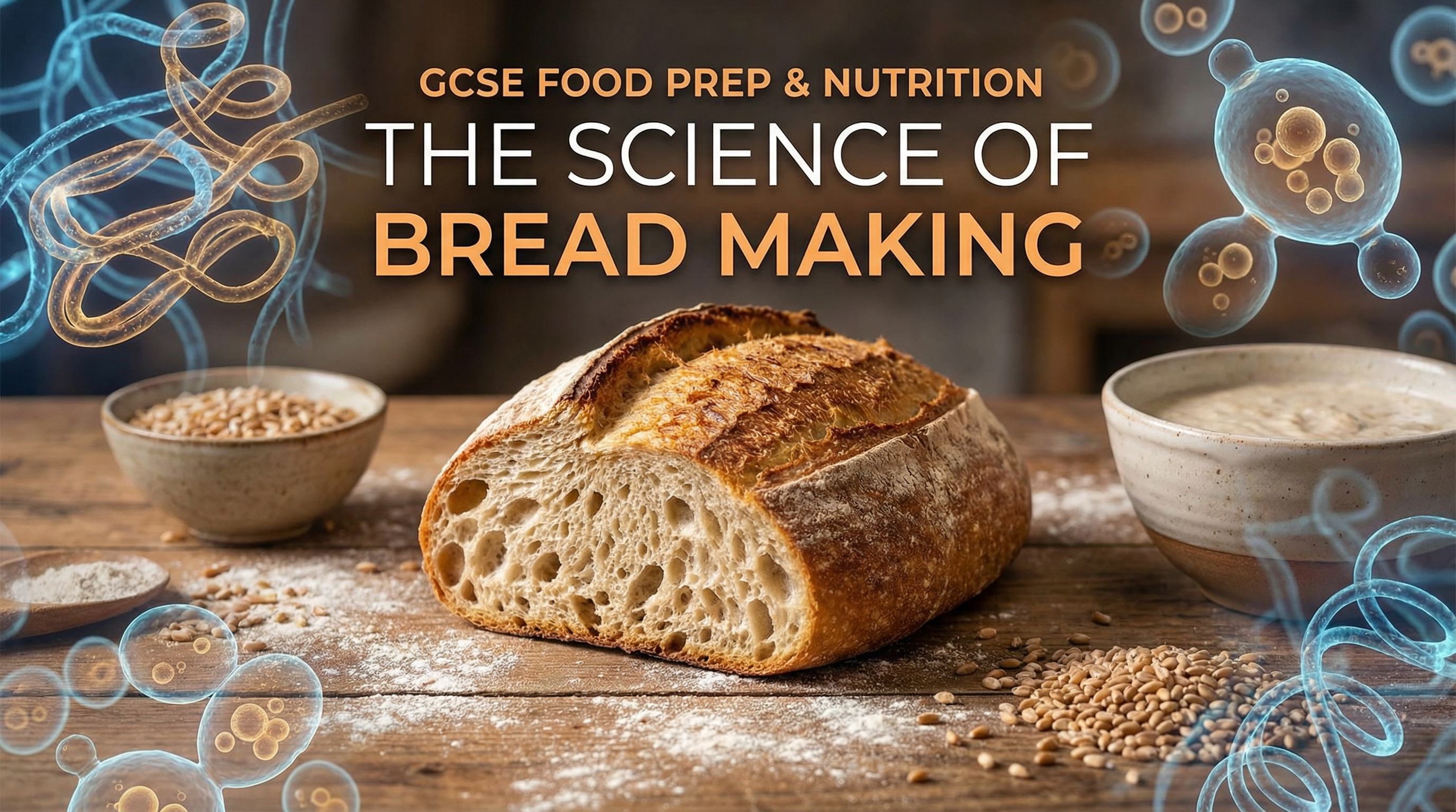 Bread making — AQA GCSE study guide illustration