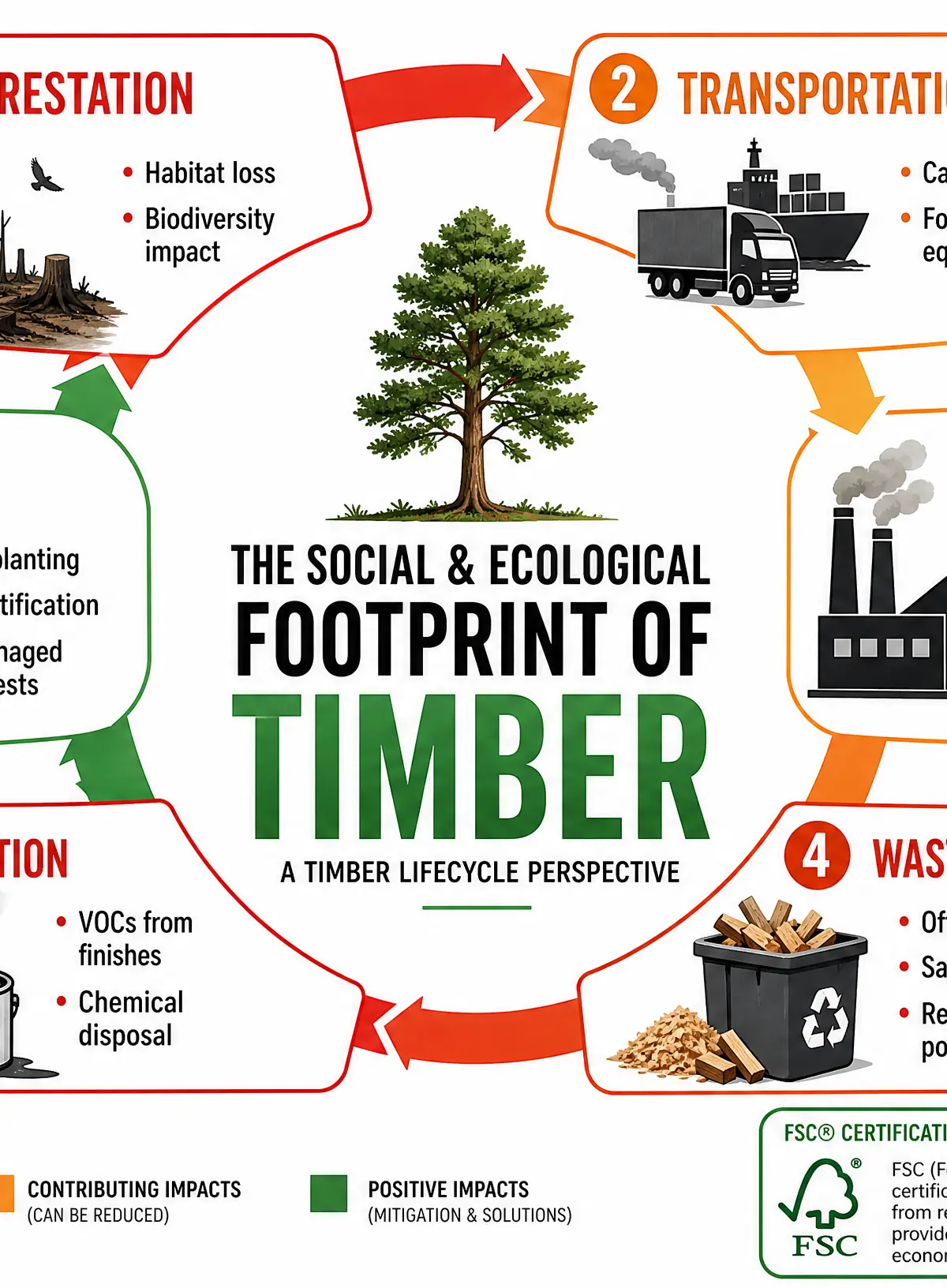 The Social and Ecological Footprint of Timber