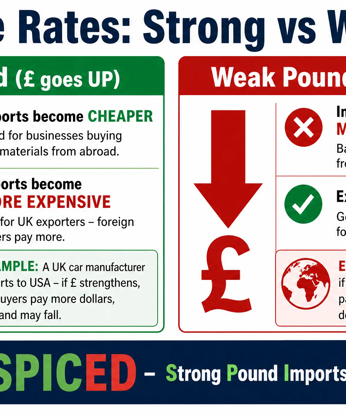 Exchange Rates: Strong vs Weak Pound