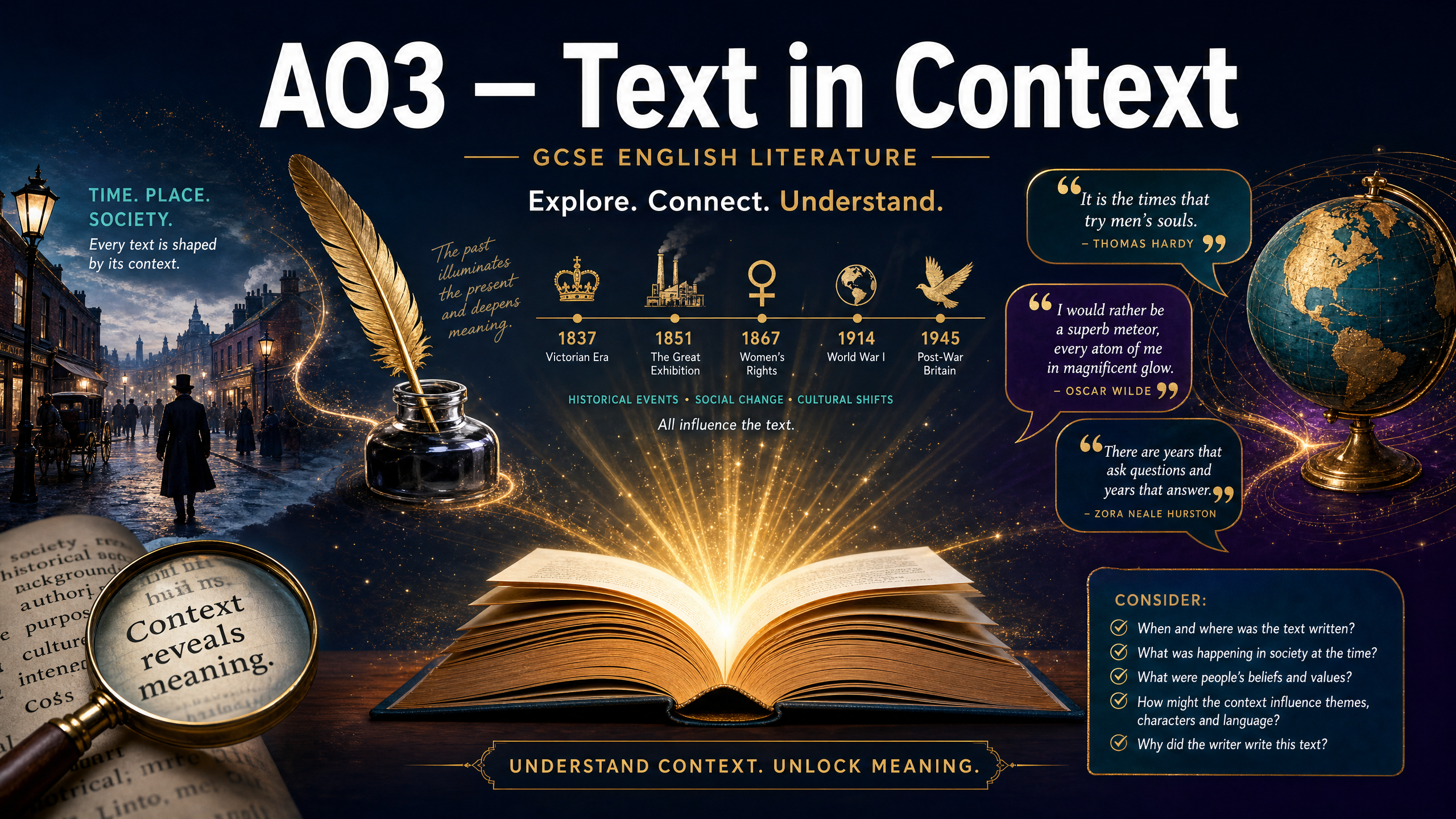 Header image for AO3 - Text in Context