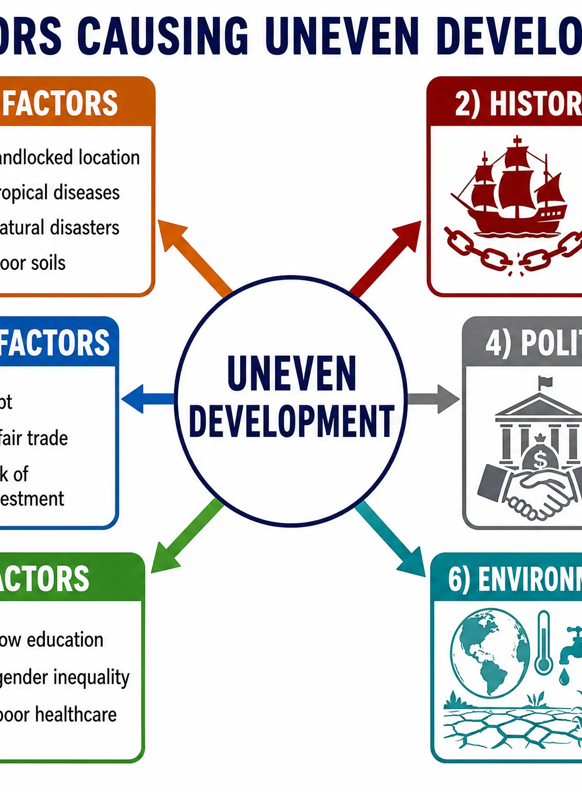 Factors Causing Uneven Development