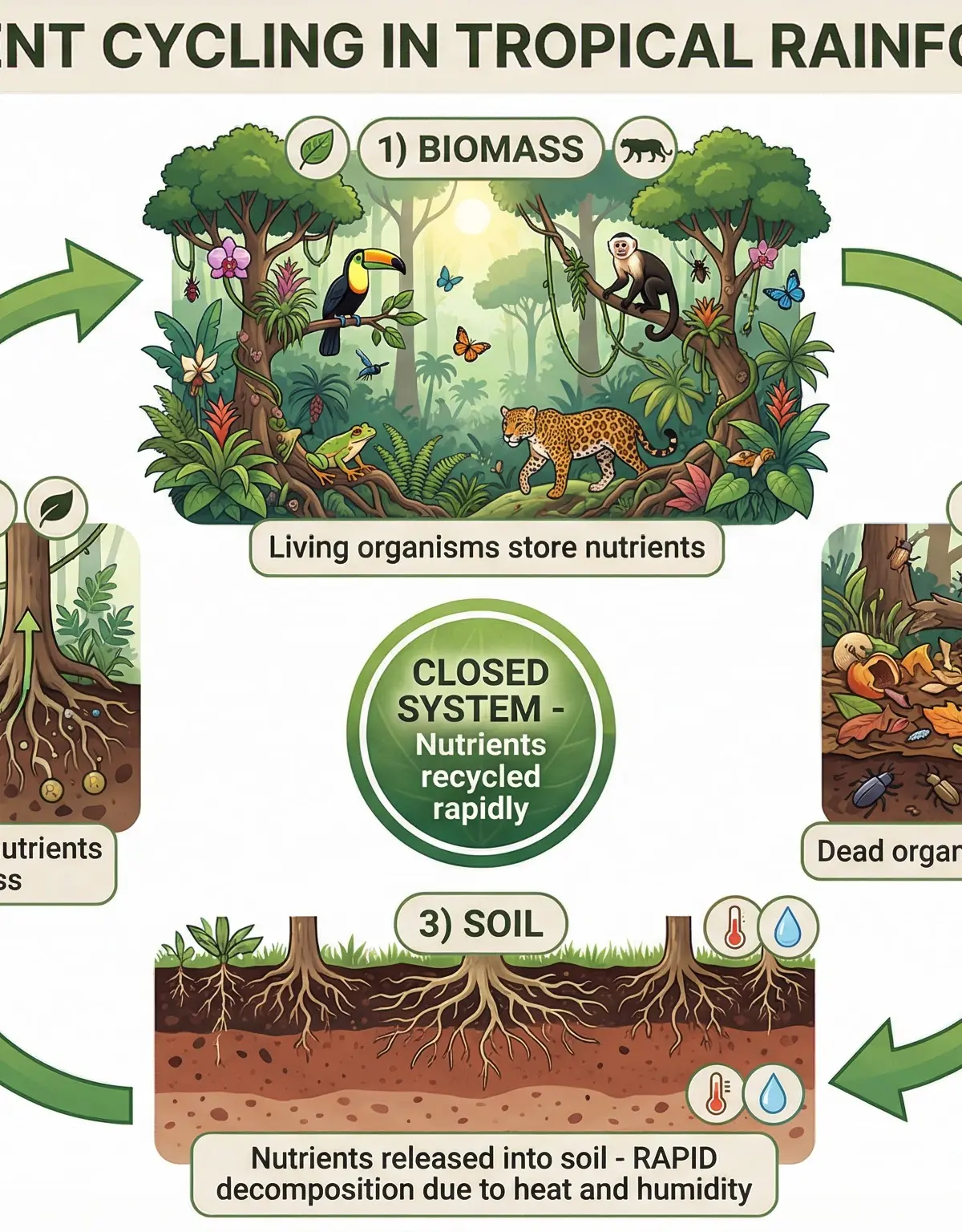 Nutrient Cycling in a Tropical Rainforest