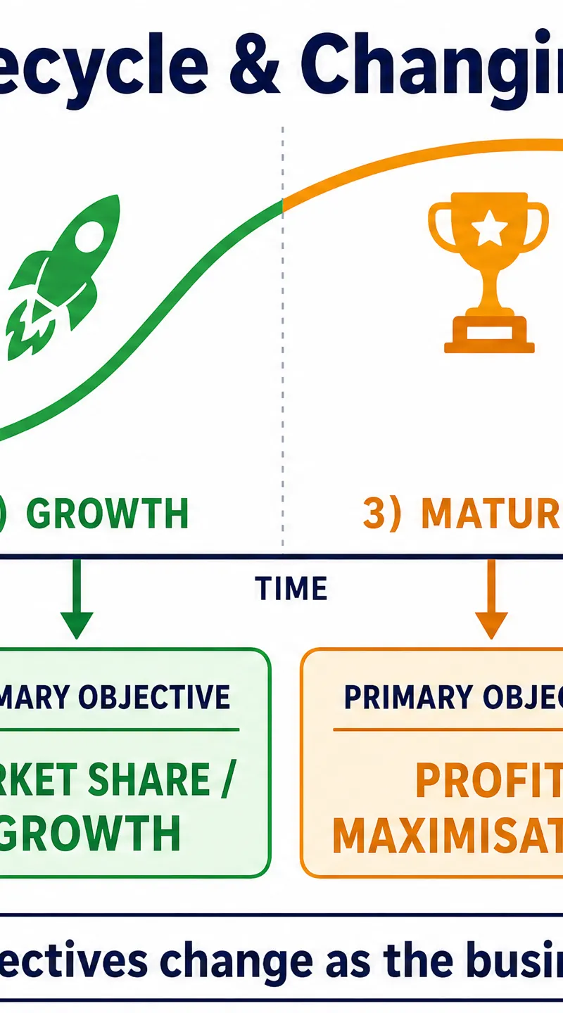 Business Lifecycle & Changing Objectives