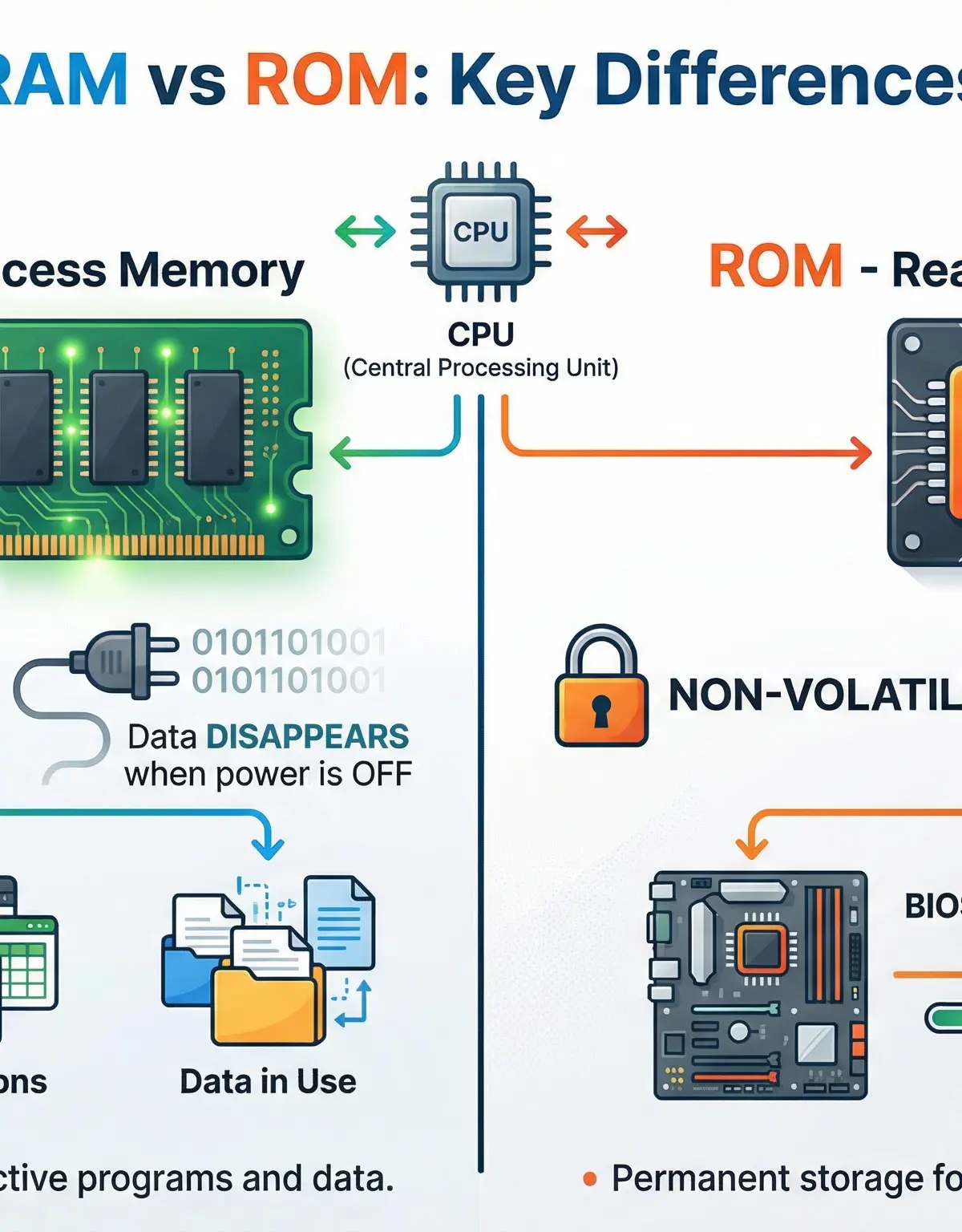RAM vs ROM: Key Differences