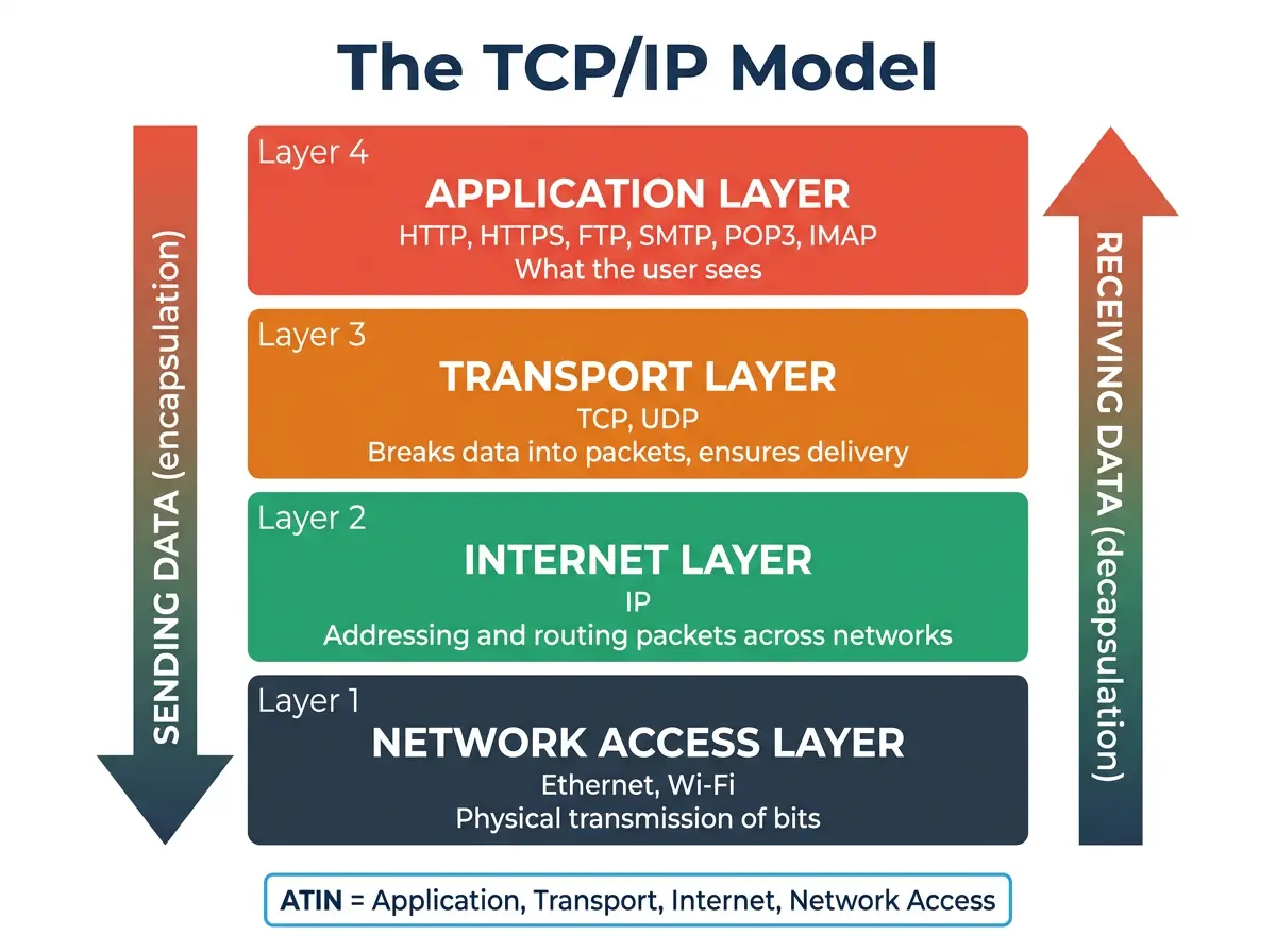 The TCP/IP 4-Layer Model