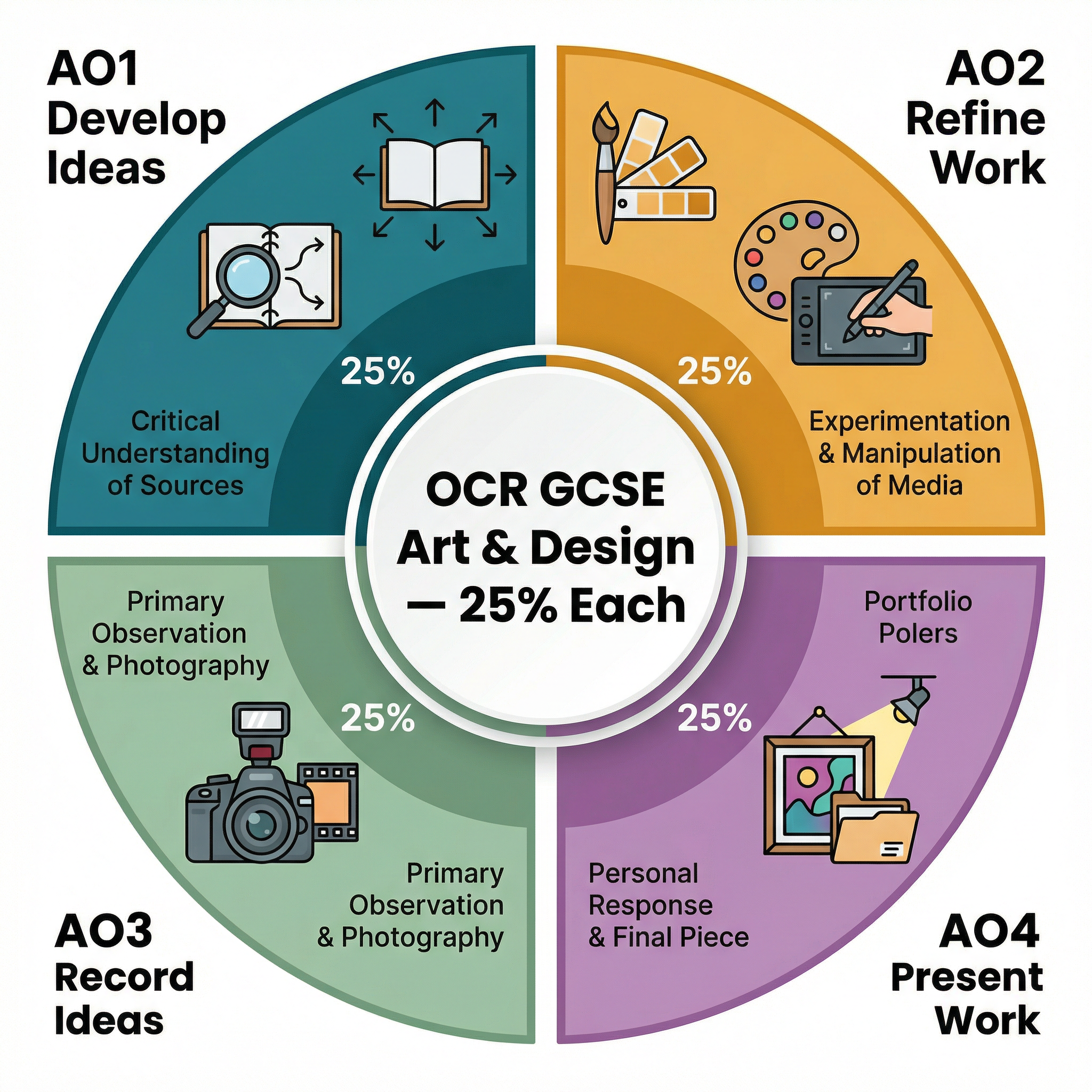 OCR GCSE Art and Design: Assessment Objectives Breakdown