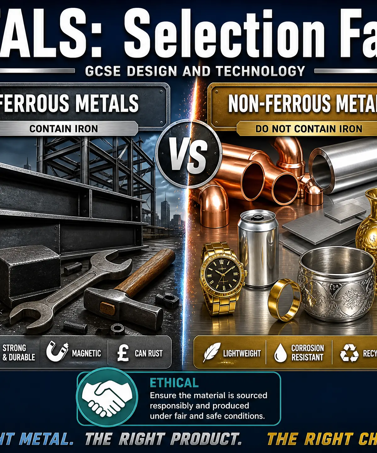 Header image for Metals: Selection Factors