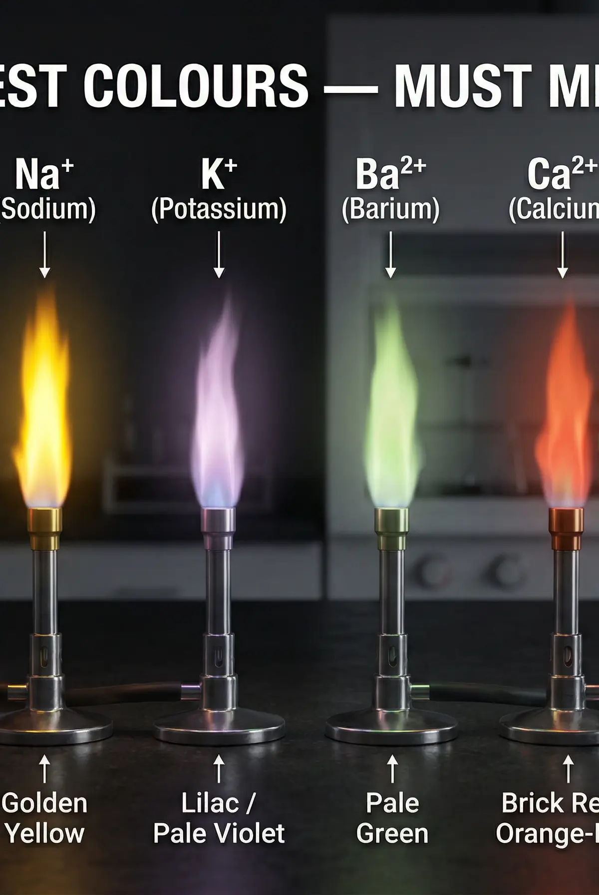Flame Test Colours for Metal Ions