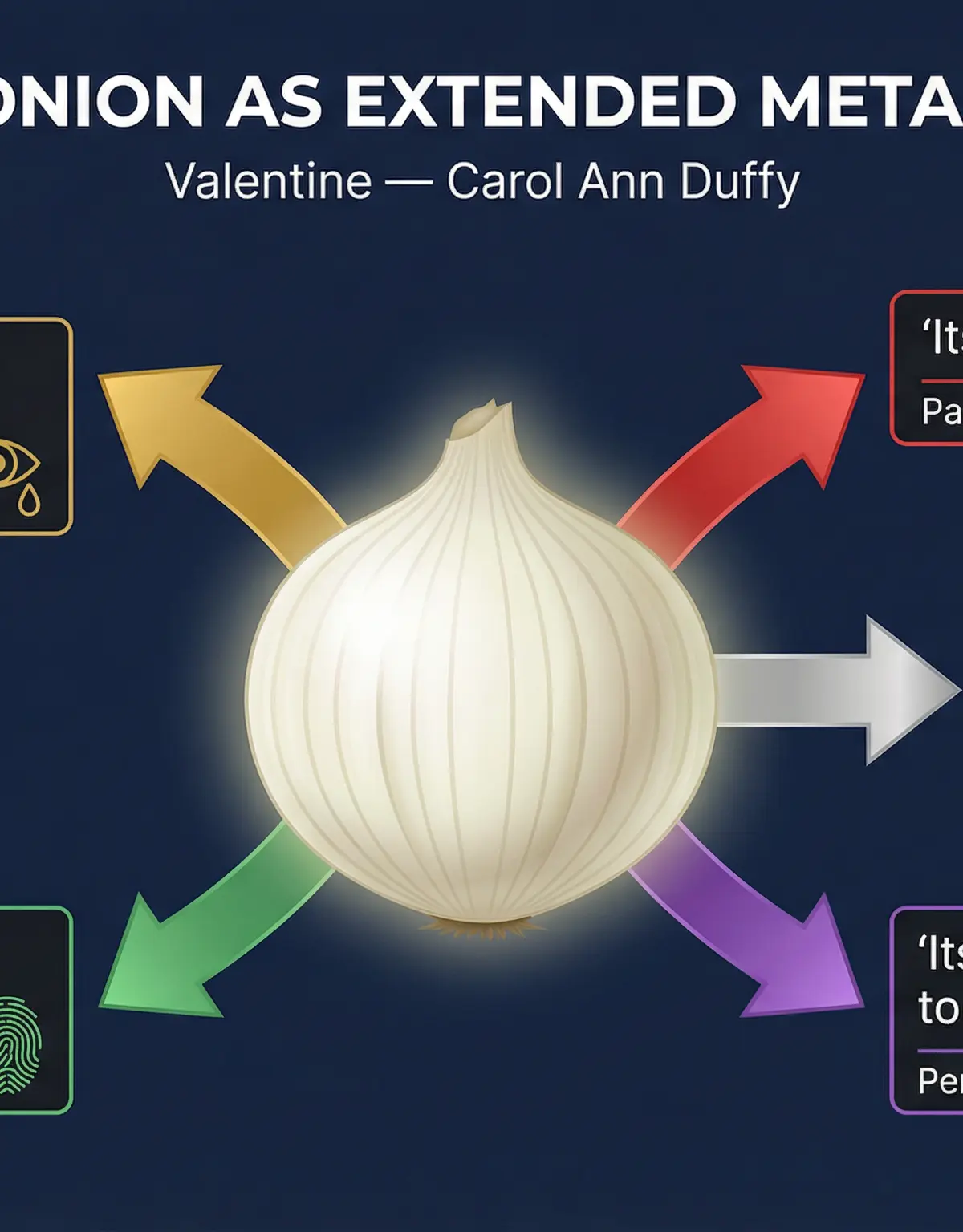 Diagram of the Onion Metaphor in 'Valentine'.