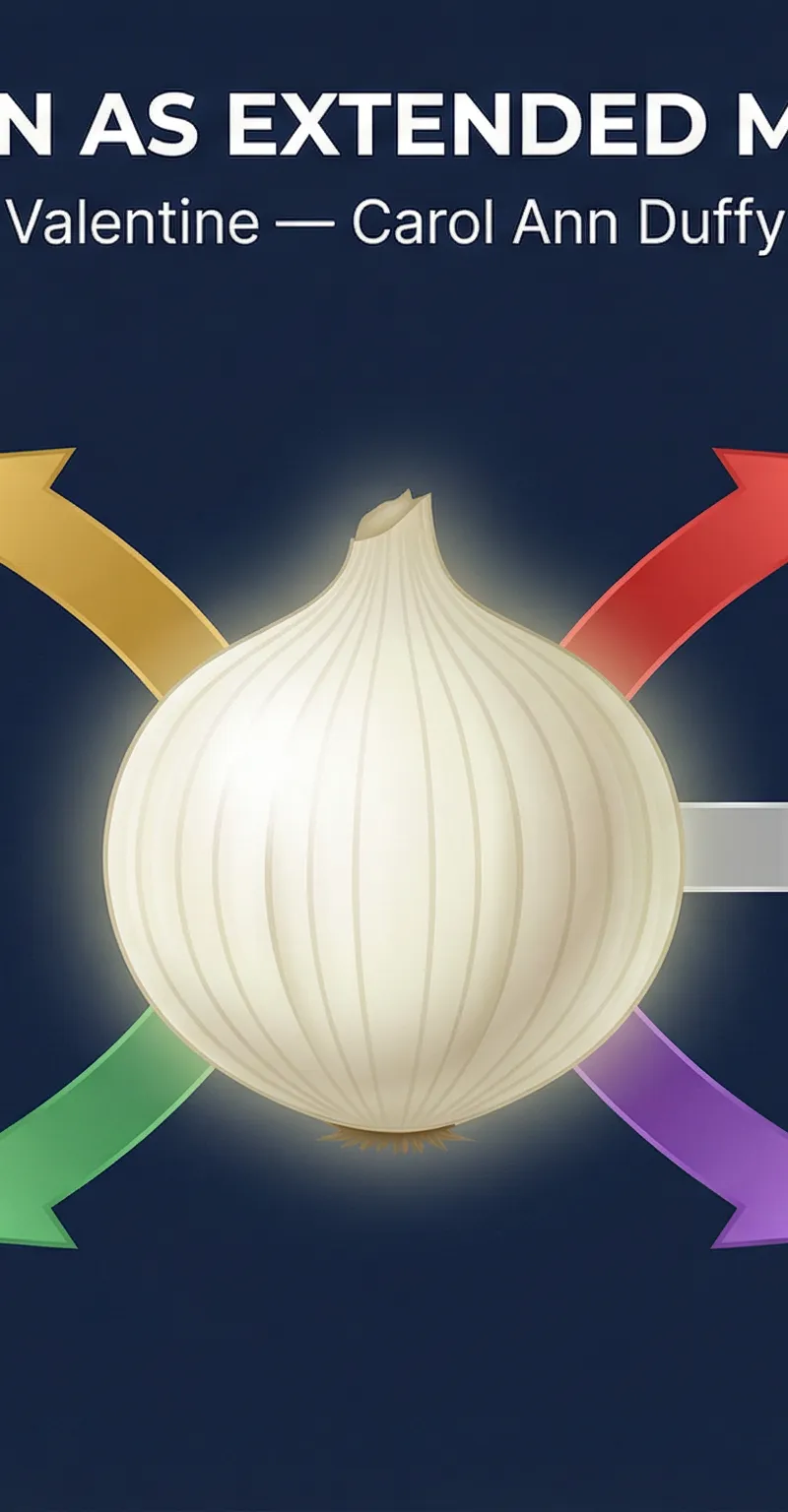 Diagram of the Onion Metaphor in 'Valentine'.